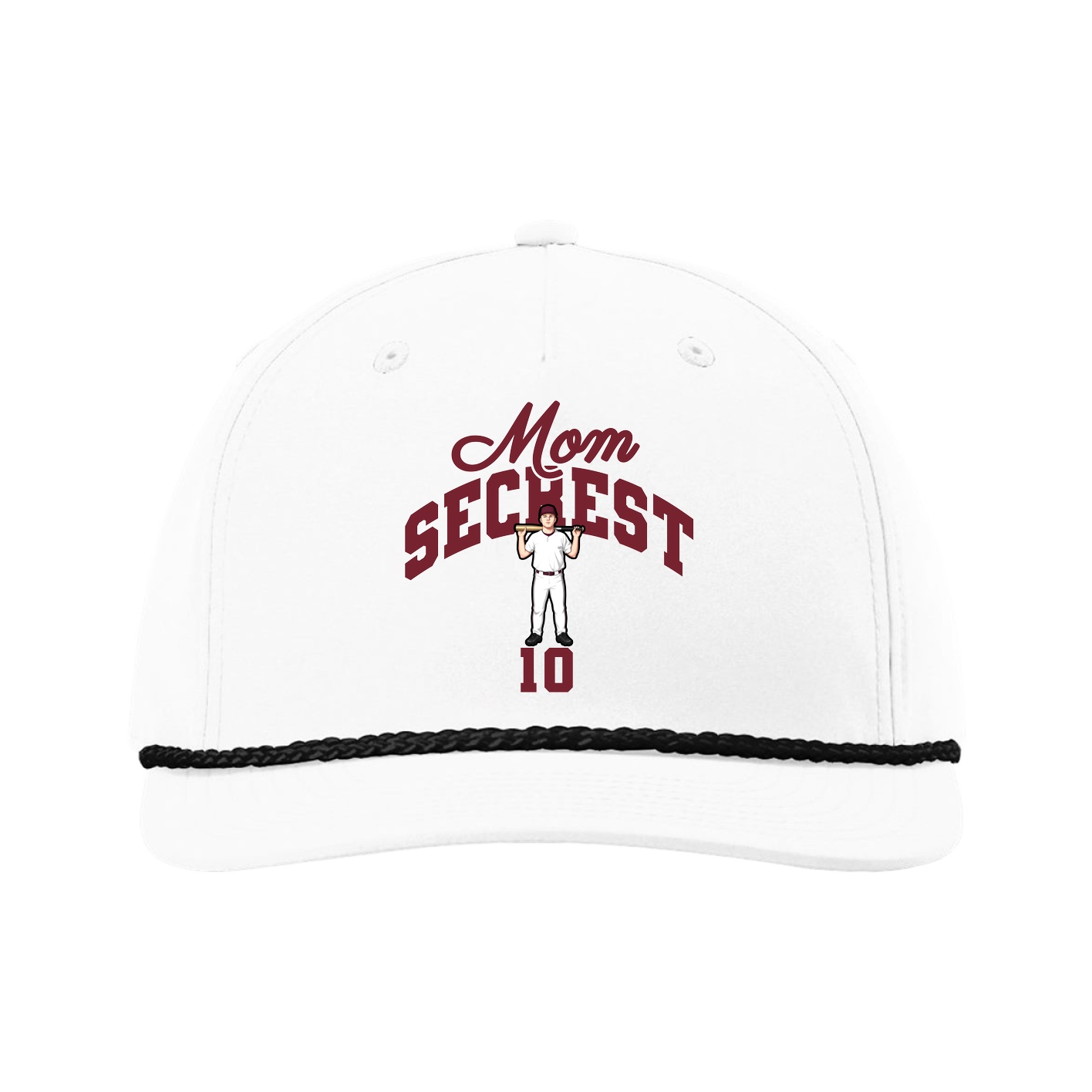 Five-Panel Classic Rope Cap — Mothers Day Arch in White