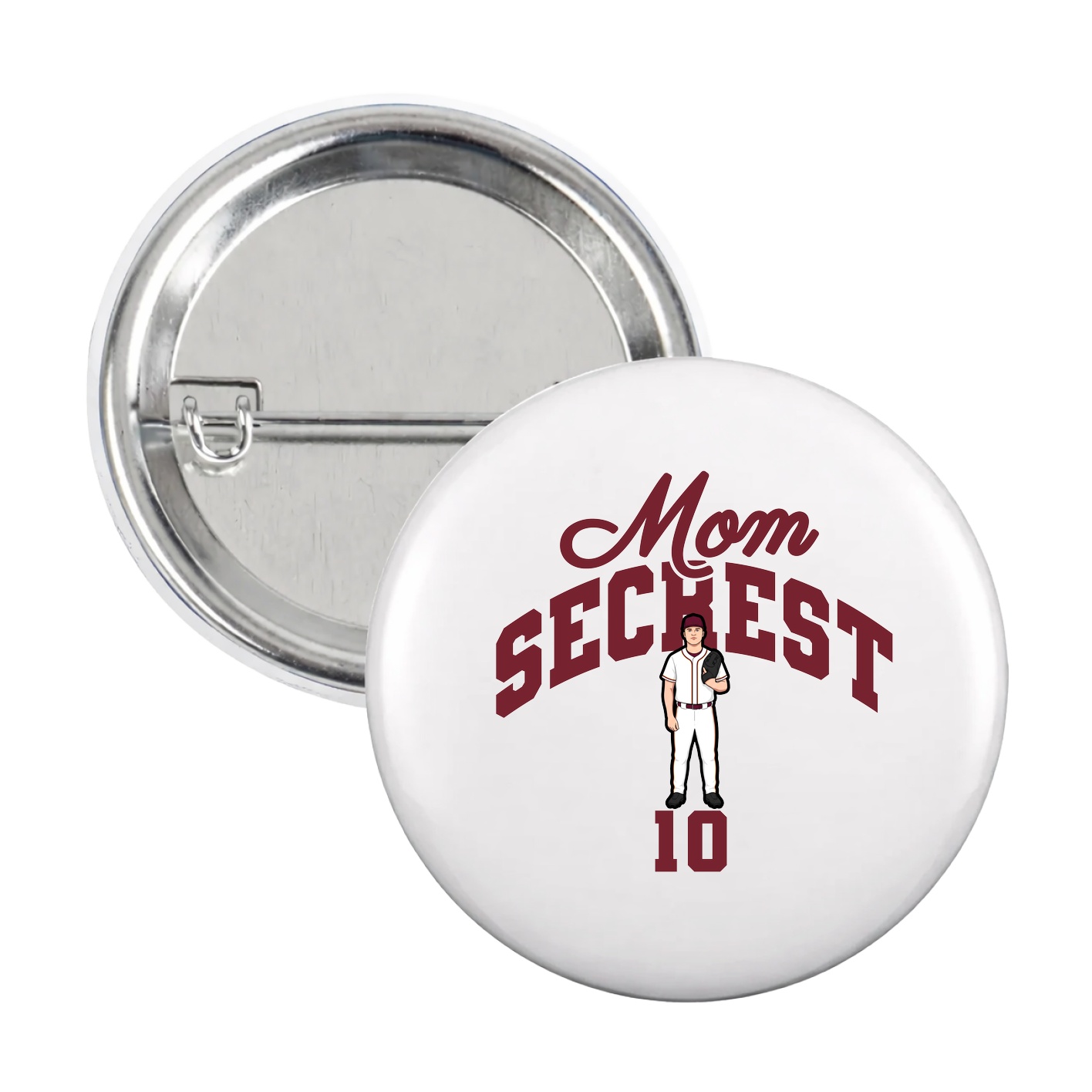 Game Day Button — Mothers Day Arch in White