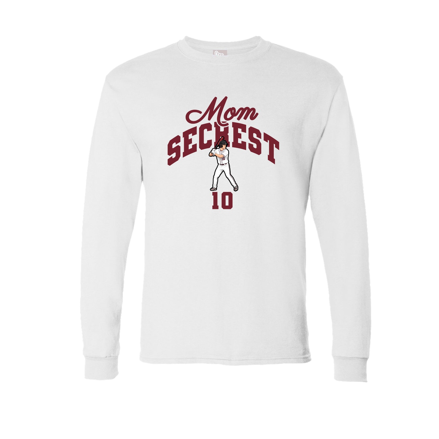 Long Sleeve Tee — Mothers Day Arch in White