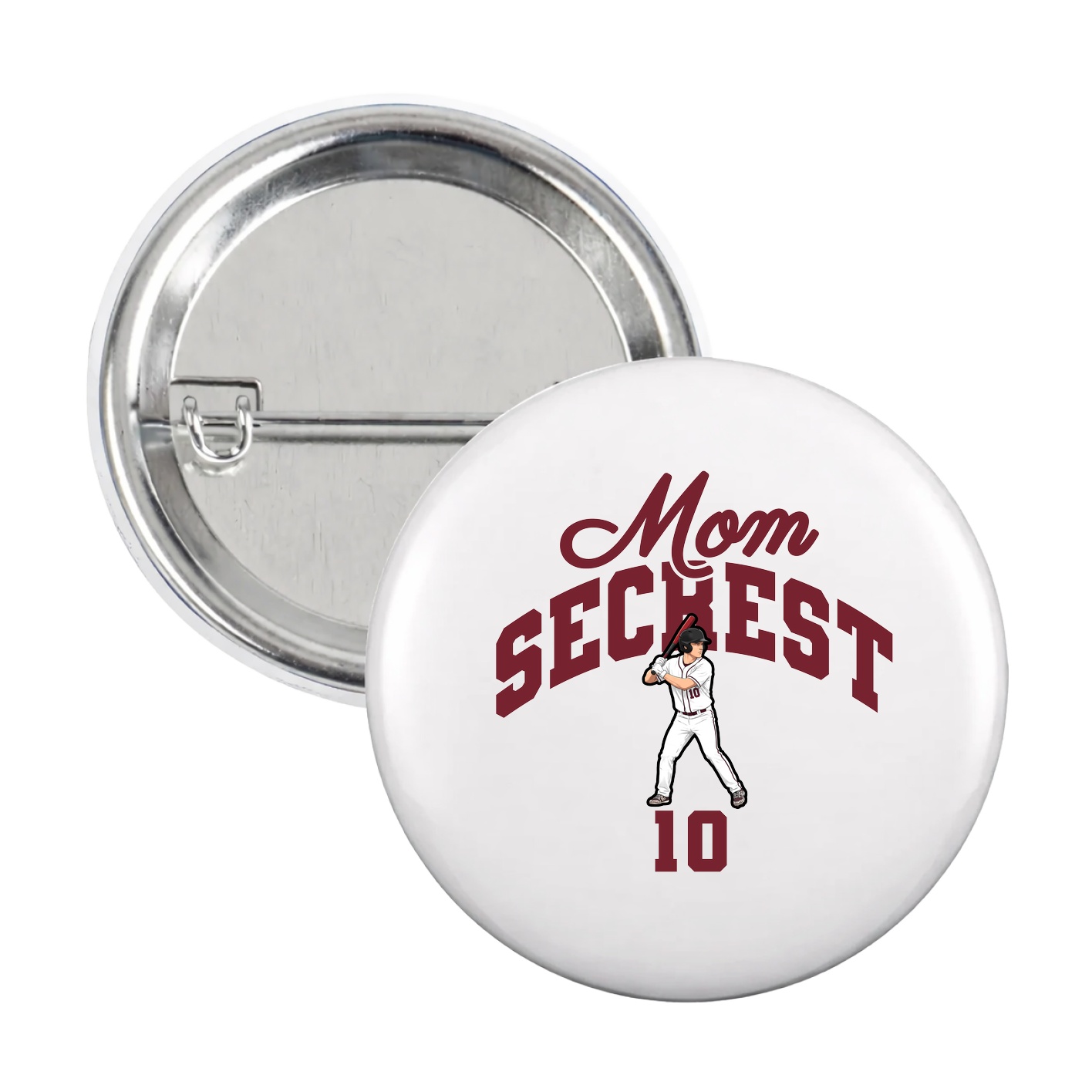 Game Day Button — Mothers Day Arch in White