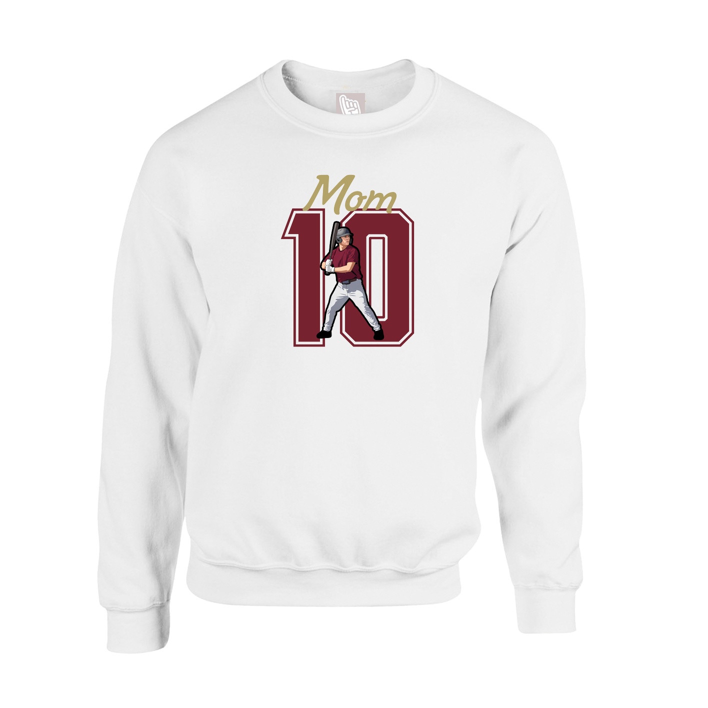 Fleece Crew — Mothers Day Shirsey in White