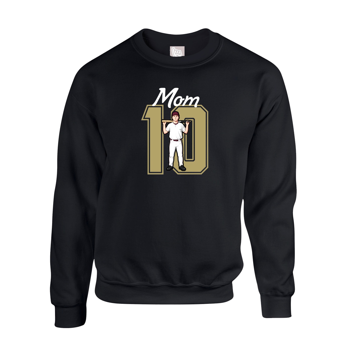 Fleece Crew — Mothers Day Shirsey in Black