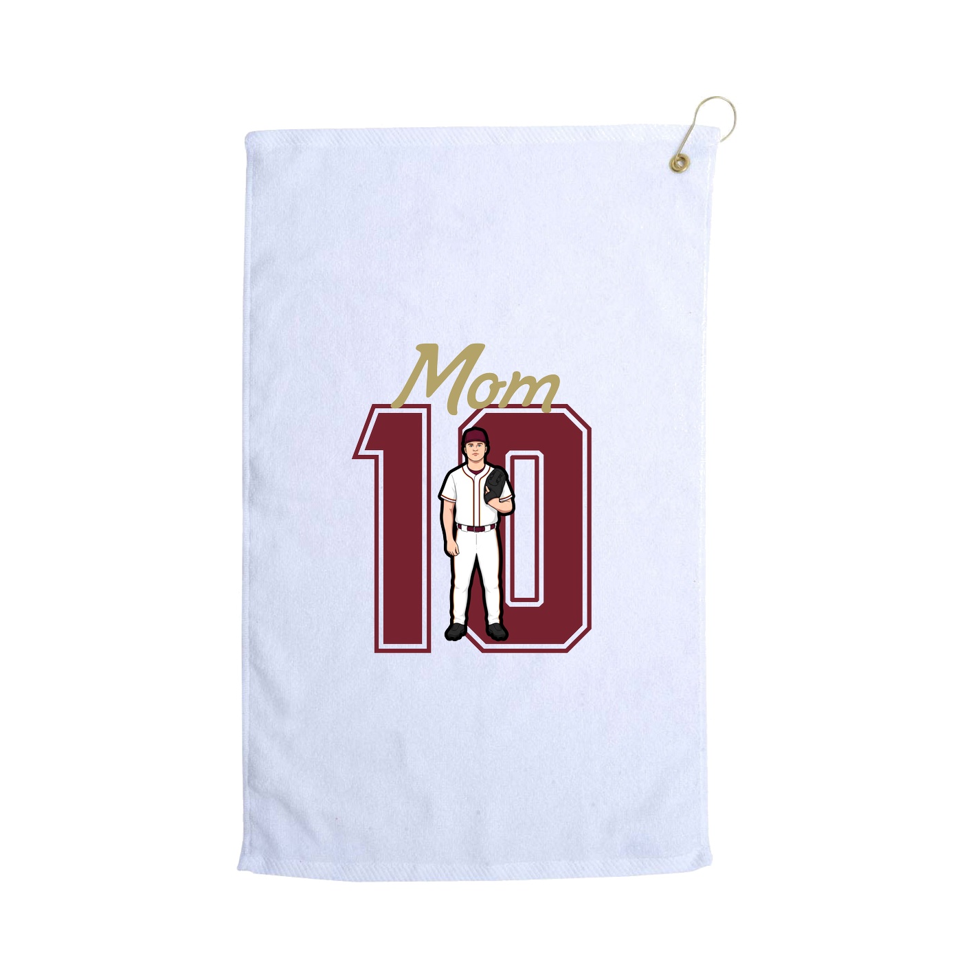 Golf Towel — Mothers Day Shirsey in White