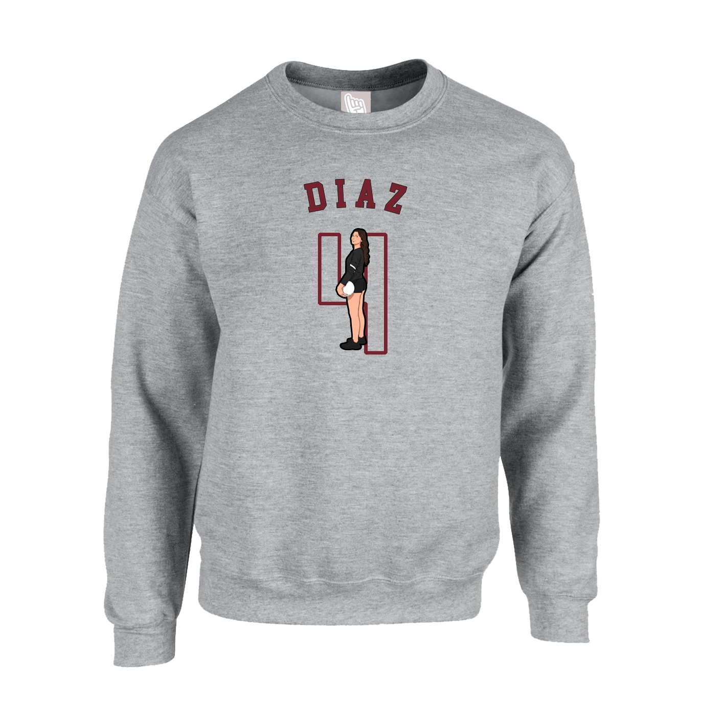 Fleece Crew — Shirsey Arch in Grey