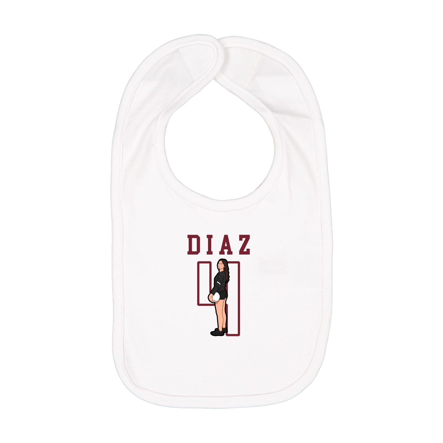 Infant Bib — Shirsey in White