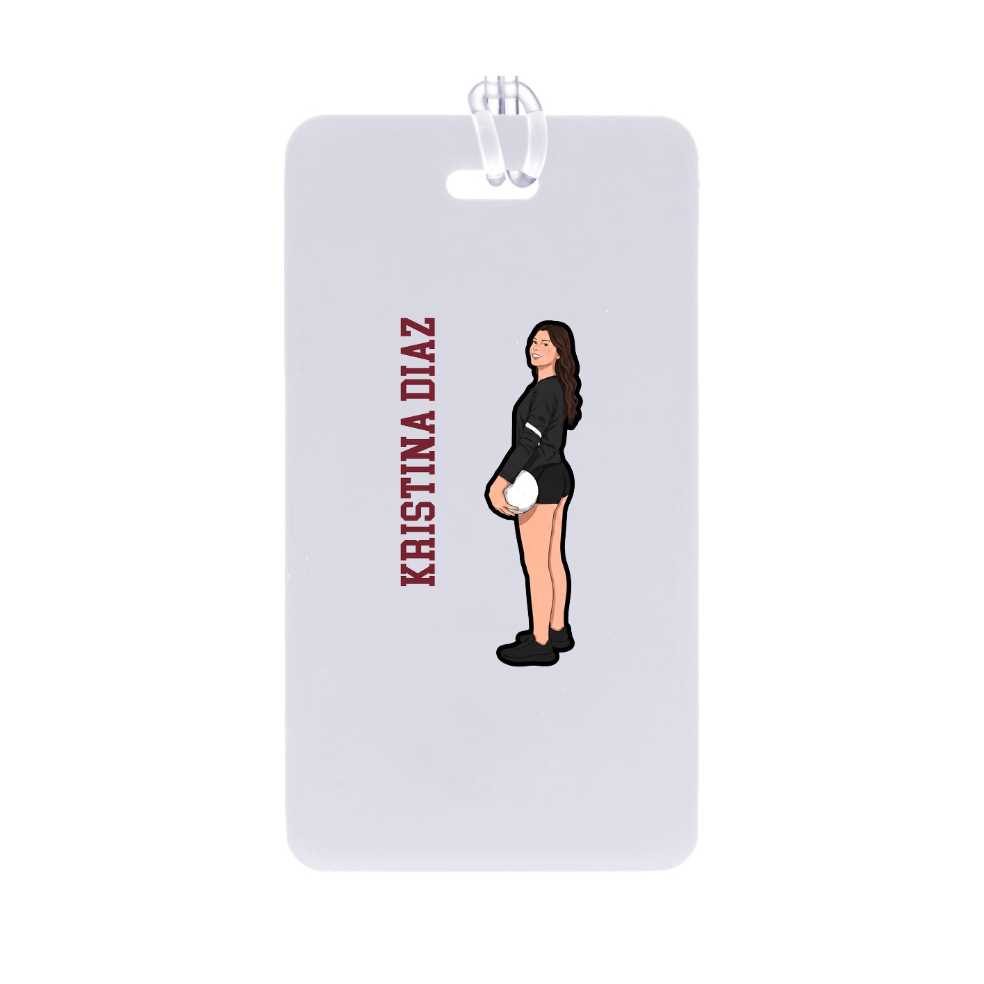 Bag Tag — Name Vertical in Classic