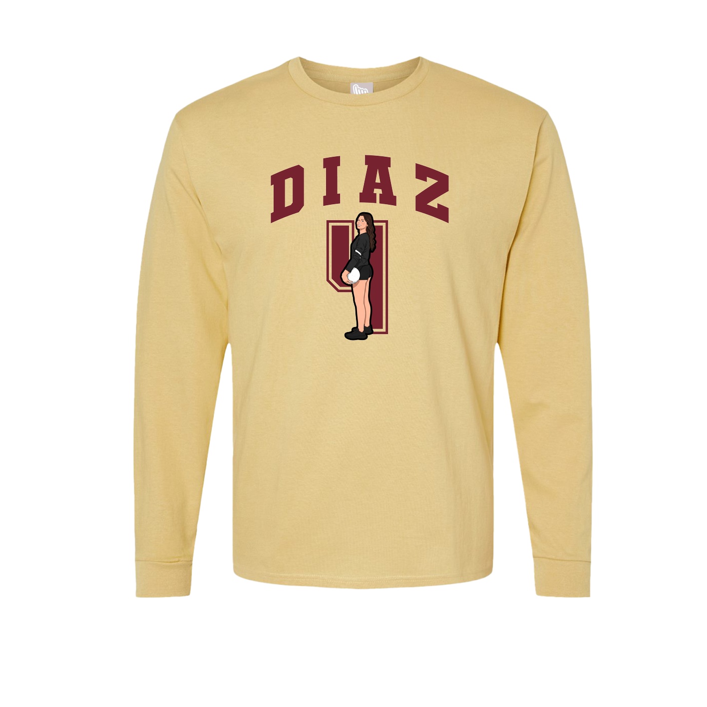 Long Sleeve Tee — Number in Vegas Gold