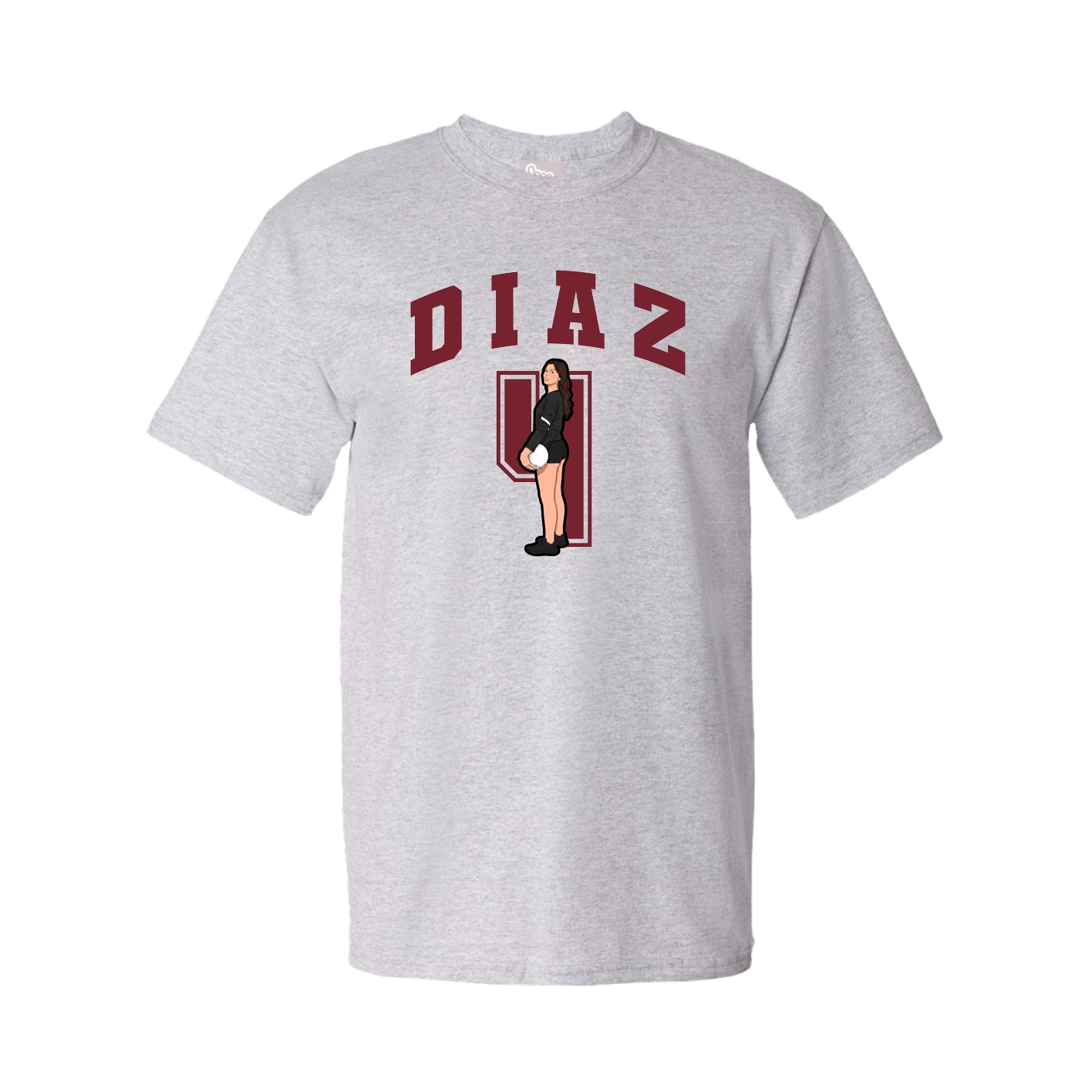 Youth Tee — Number in Grey