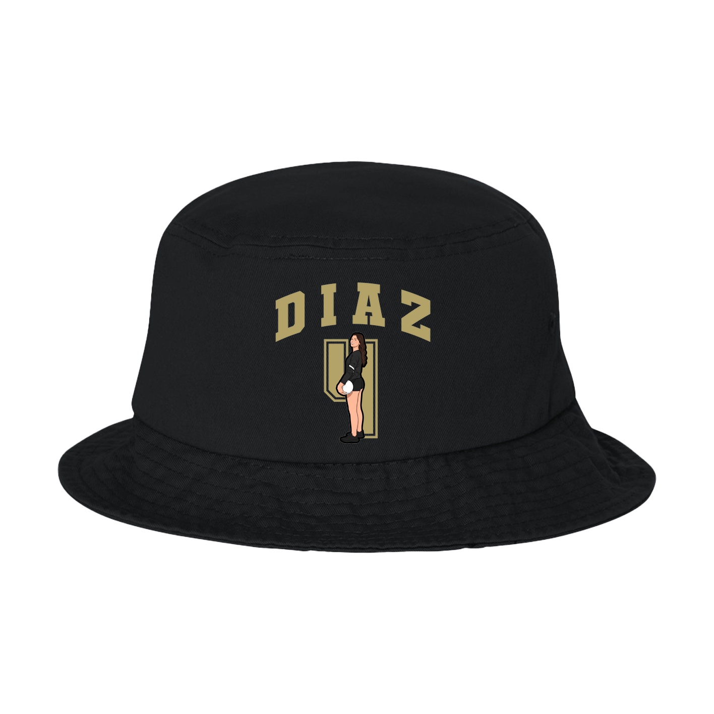 Bucket Cap — Number in Black