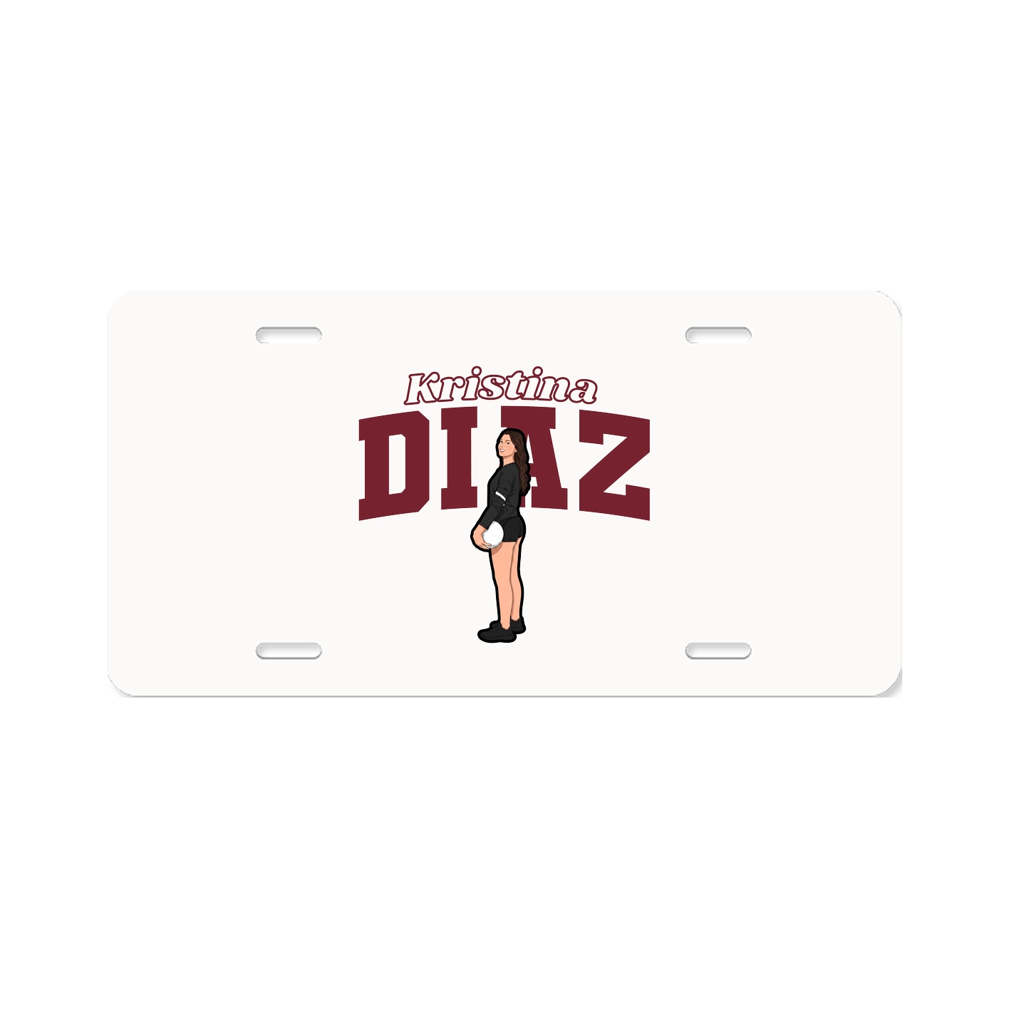 License Plate — Name Arch in Classic