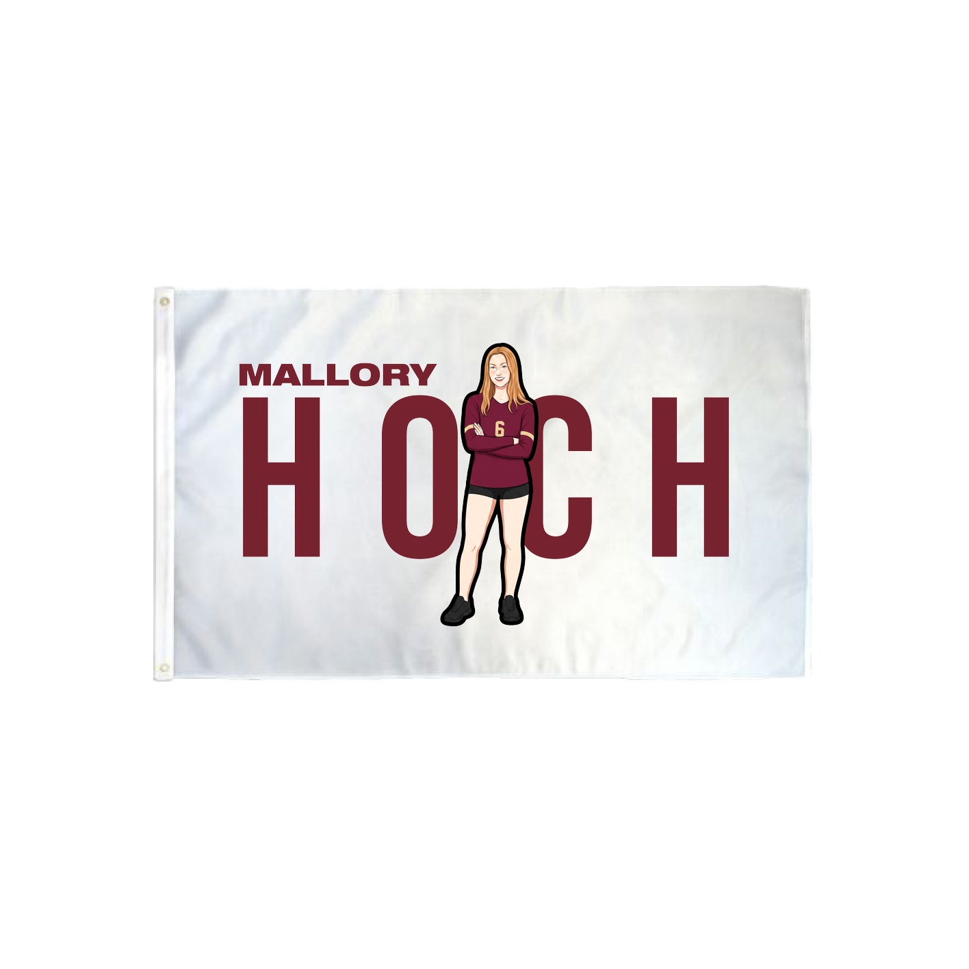 3x5 Flag — Player Name in Classic