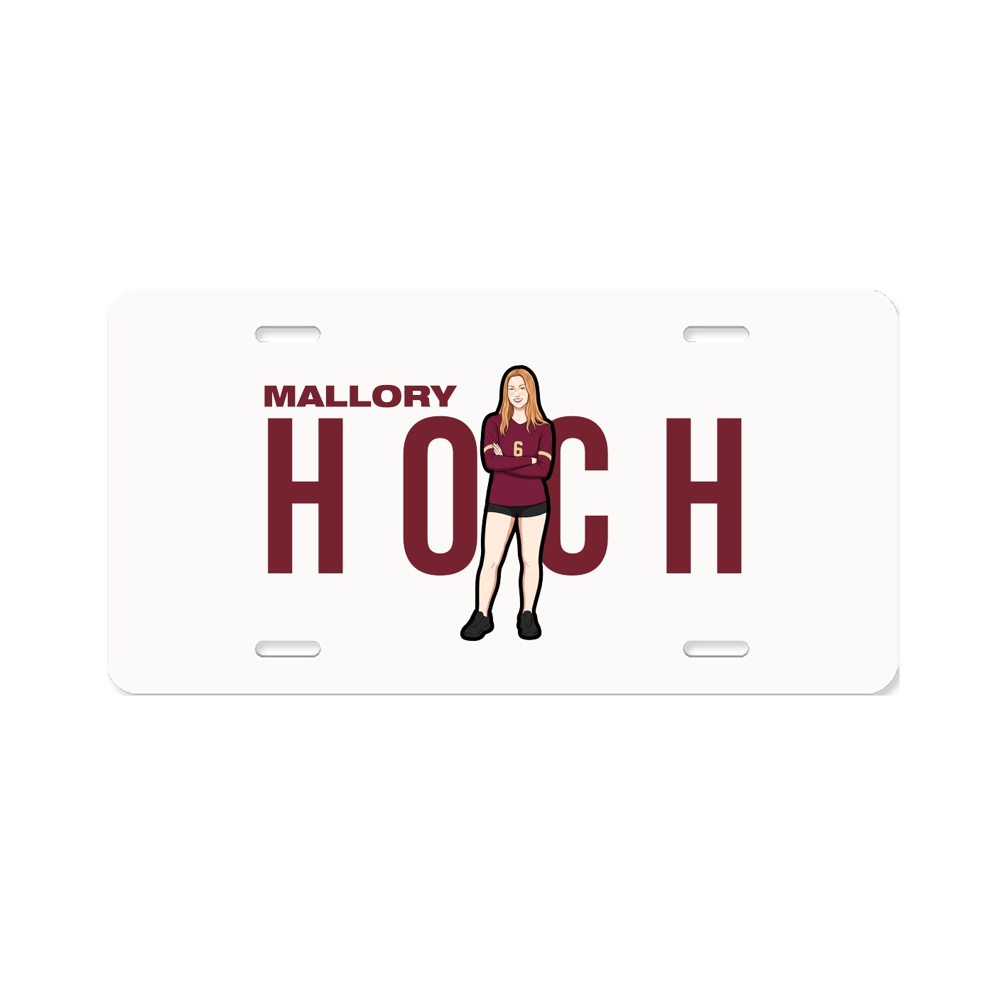License Plate — Player Name in Classic