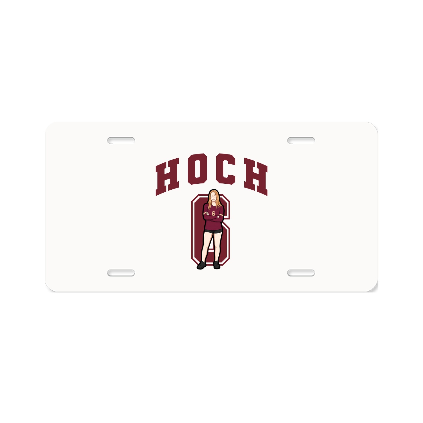 License Plate — Number in Classic