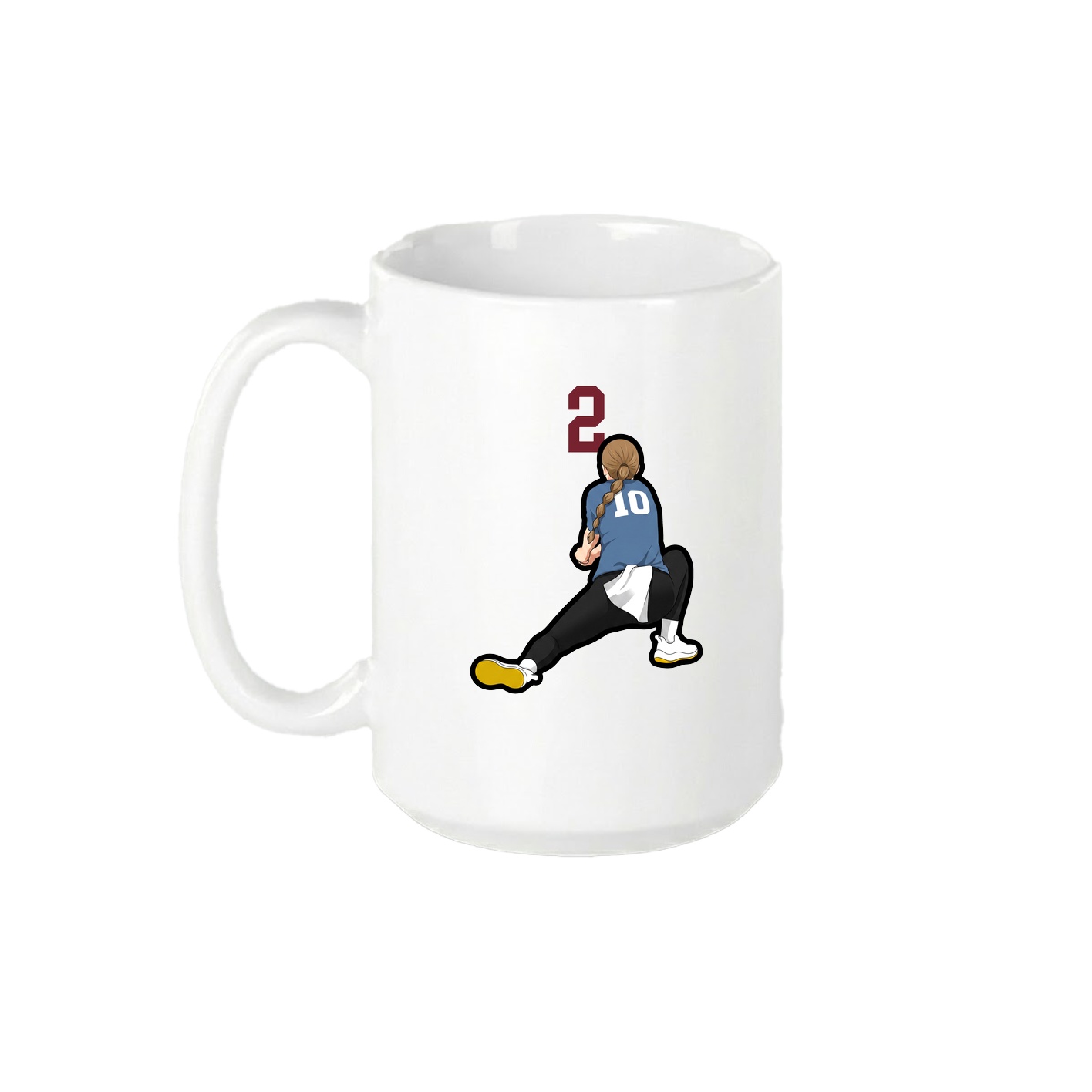 15oz Coffee Mug — Number Top in White