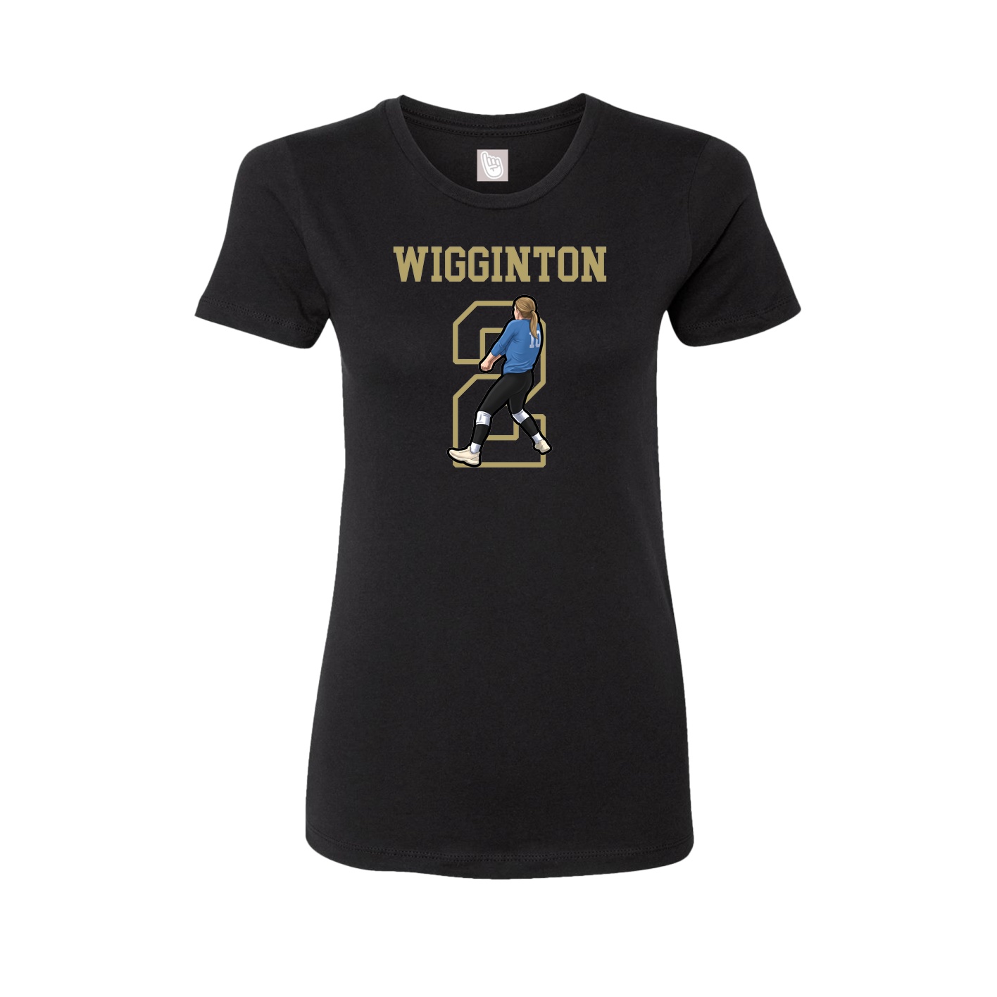 Fitted Women's Tee — Shirsey in Black