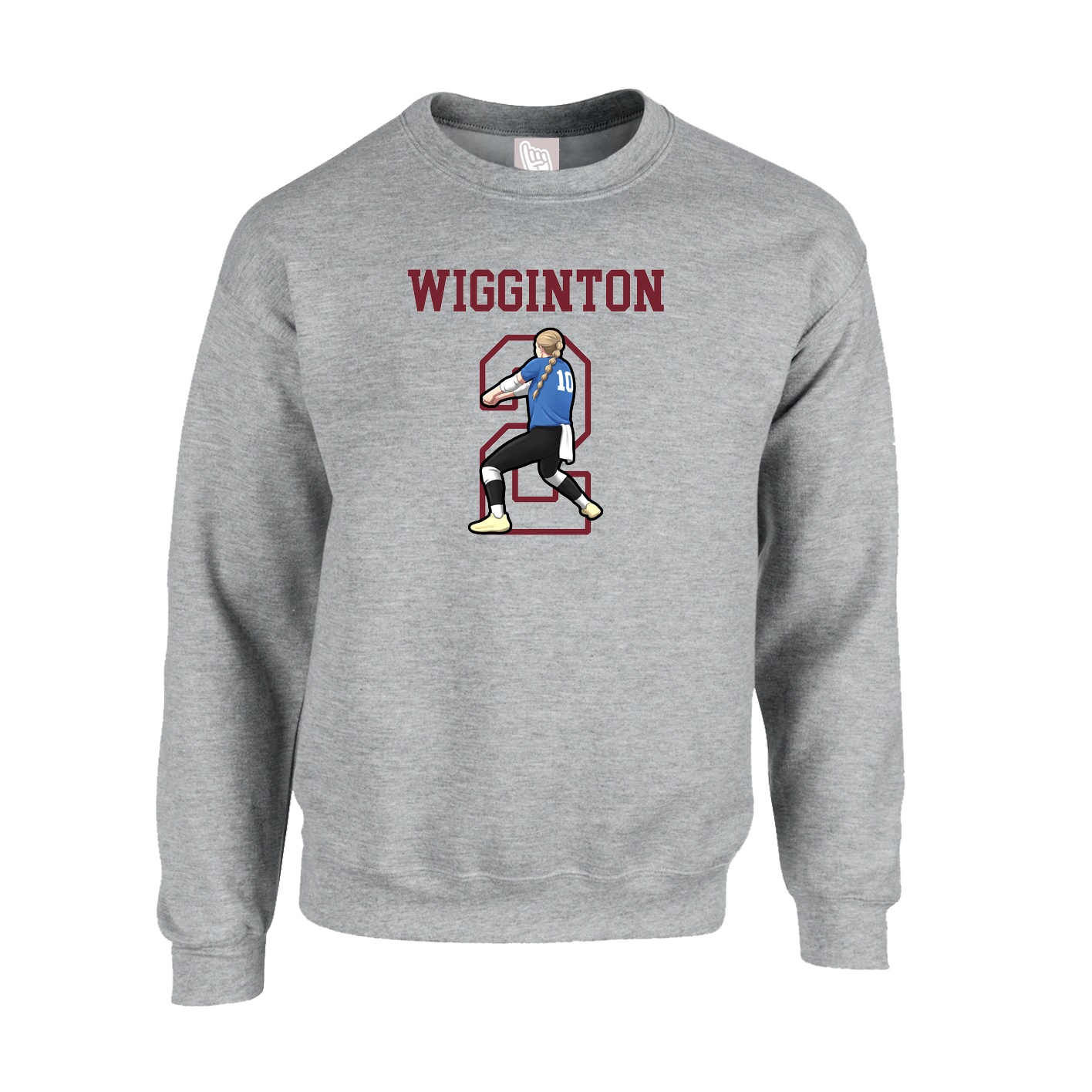 Fleece Crew — Shirsey in Grey