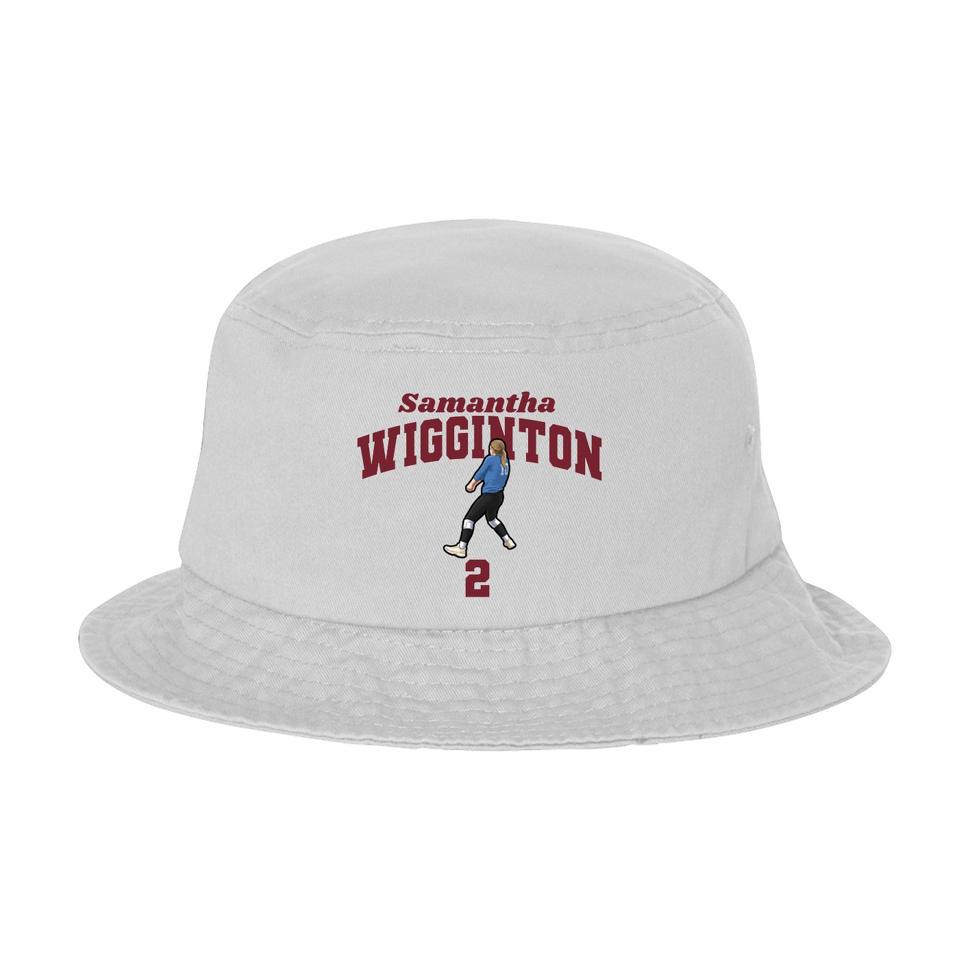 Bucket Cap — Signature Arch in White