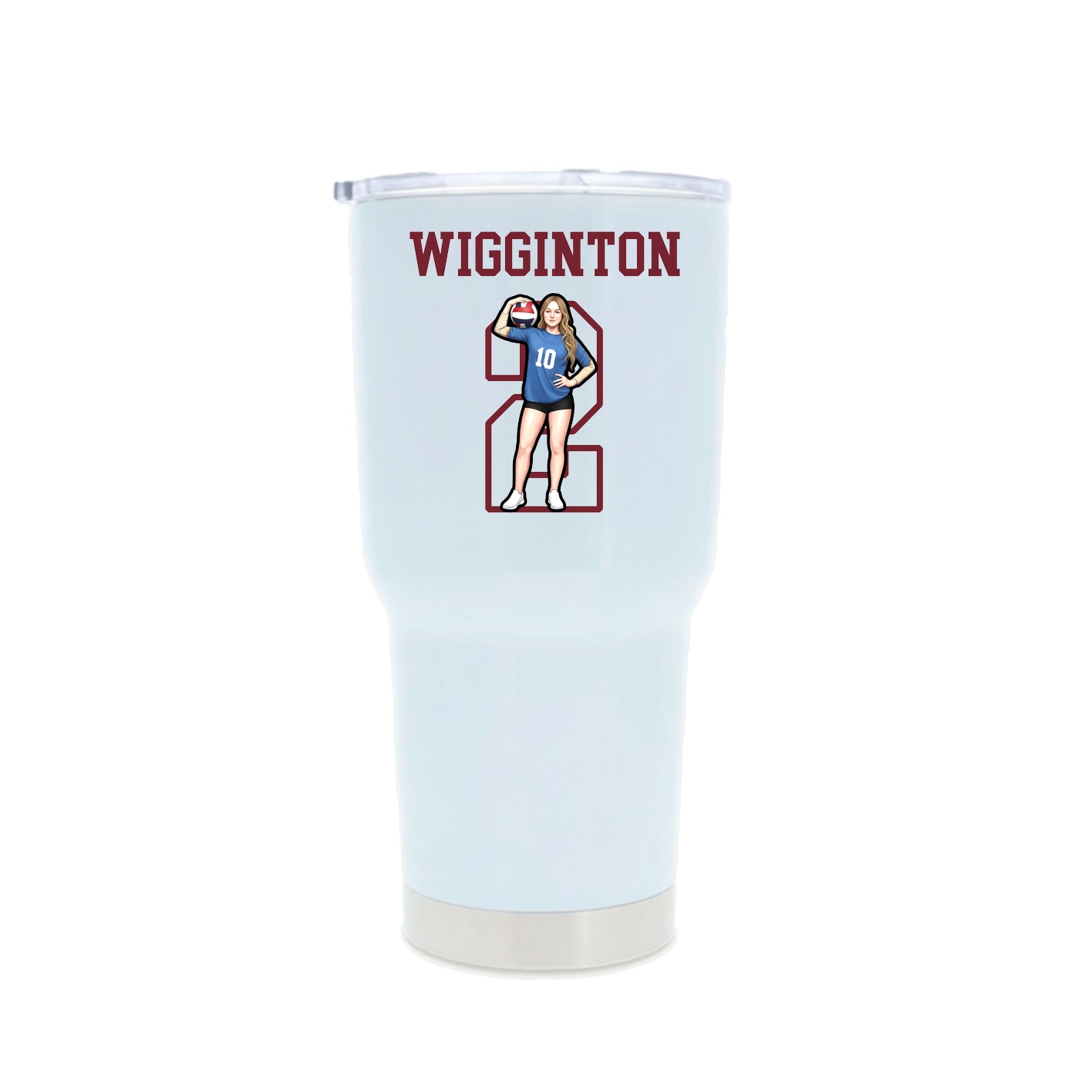30oz Stainless Steel Tumbler — Shirsey in White