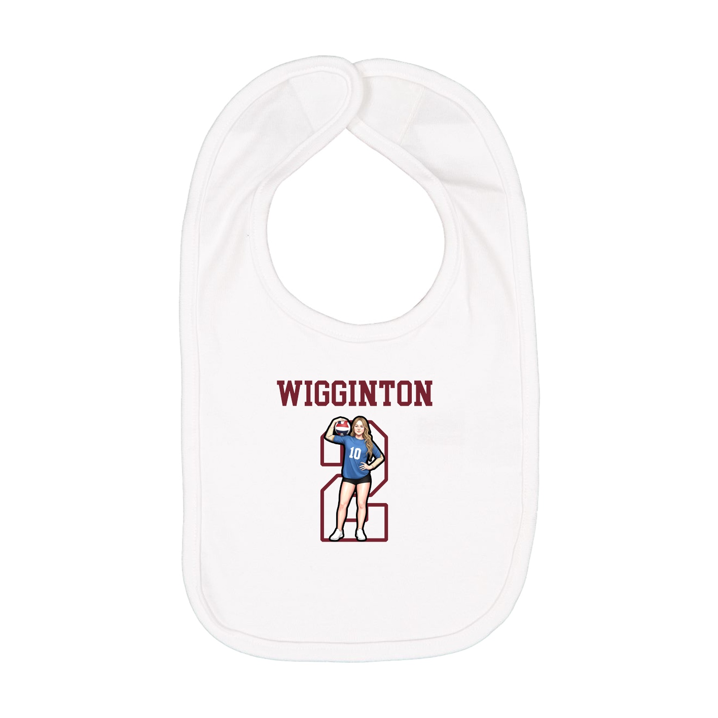 Infant Bib — Shirsey in White