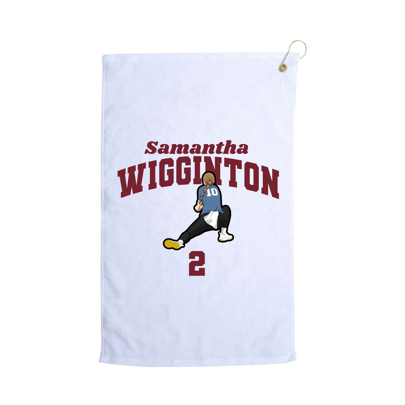 Golf Towel — Signature Arch in White