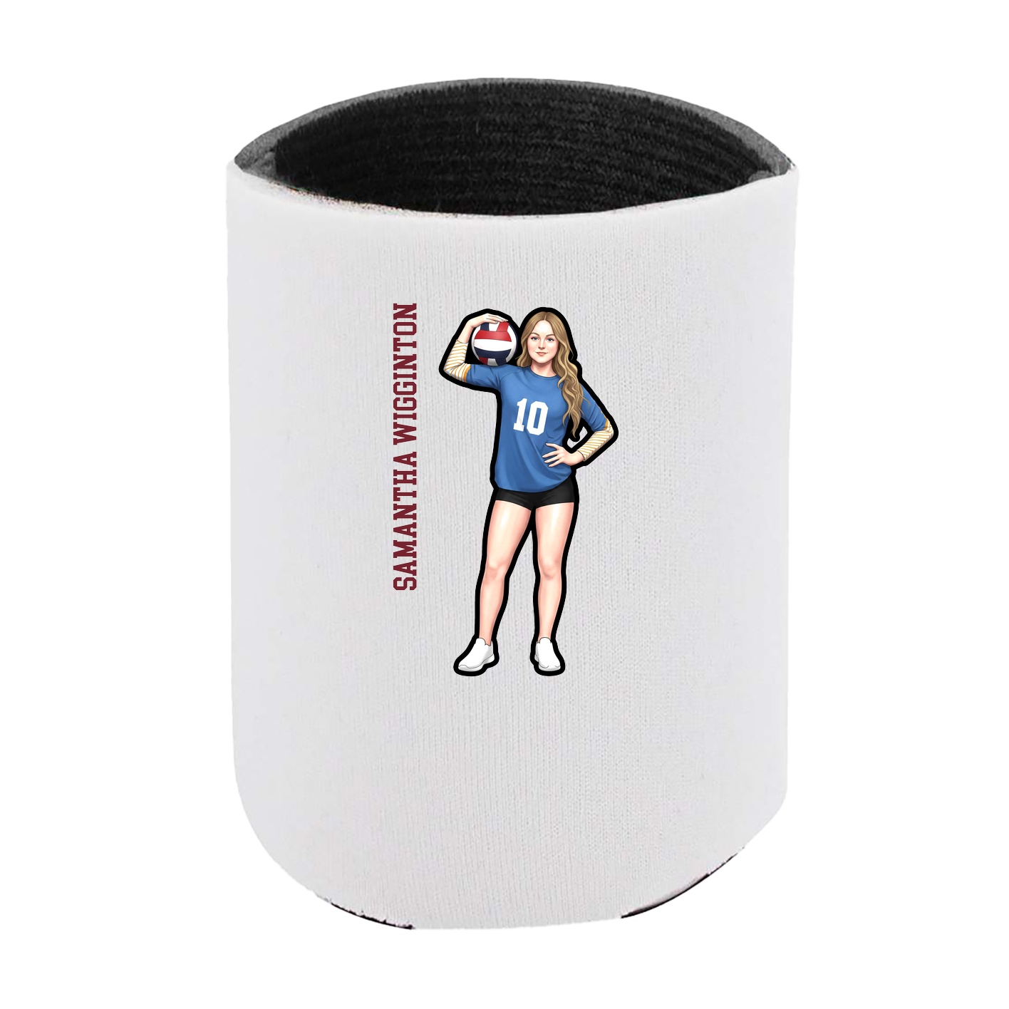 Can Holder — Name Vertical in White