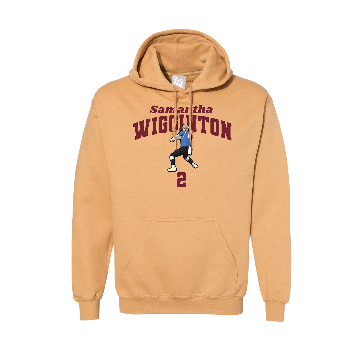 Hoodie — Signature Arch in Vegas Gold