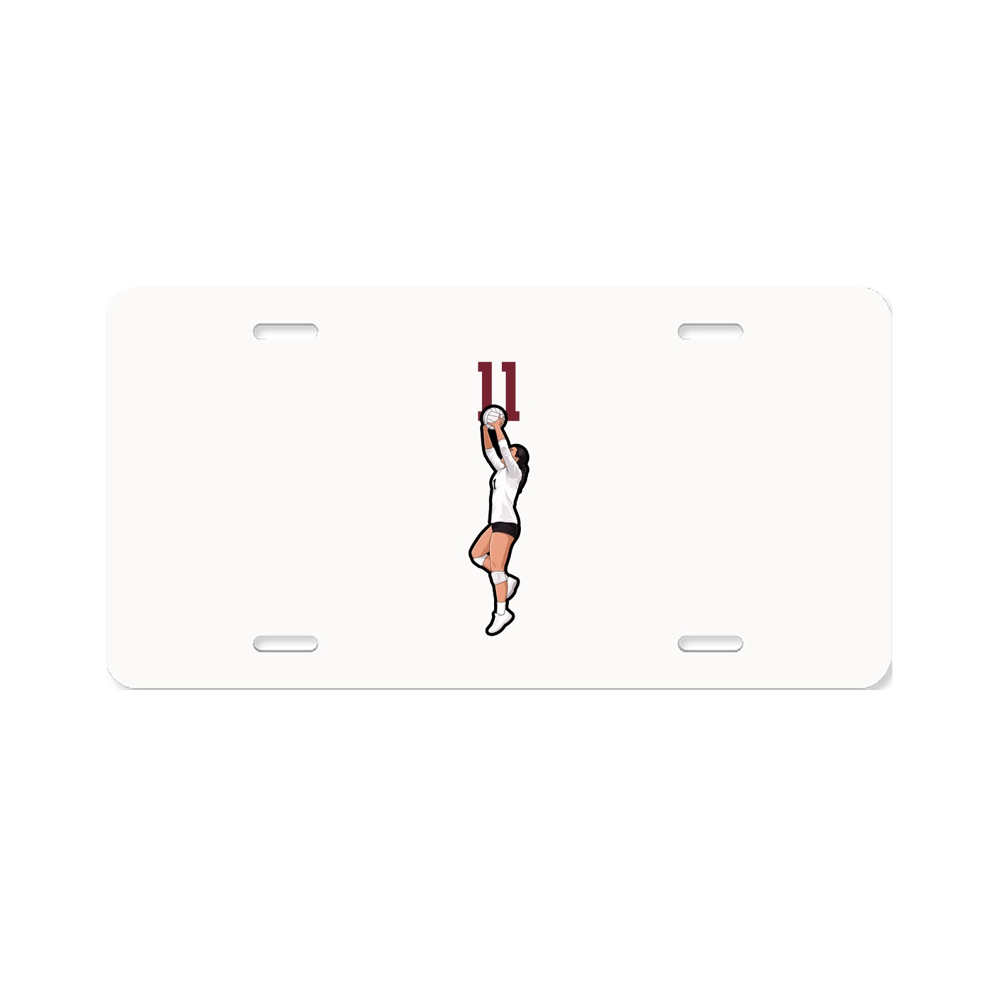 License Plate — Number Top in Classic