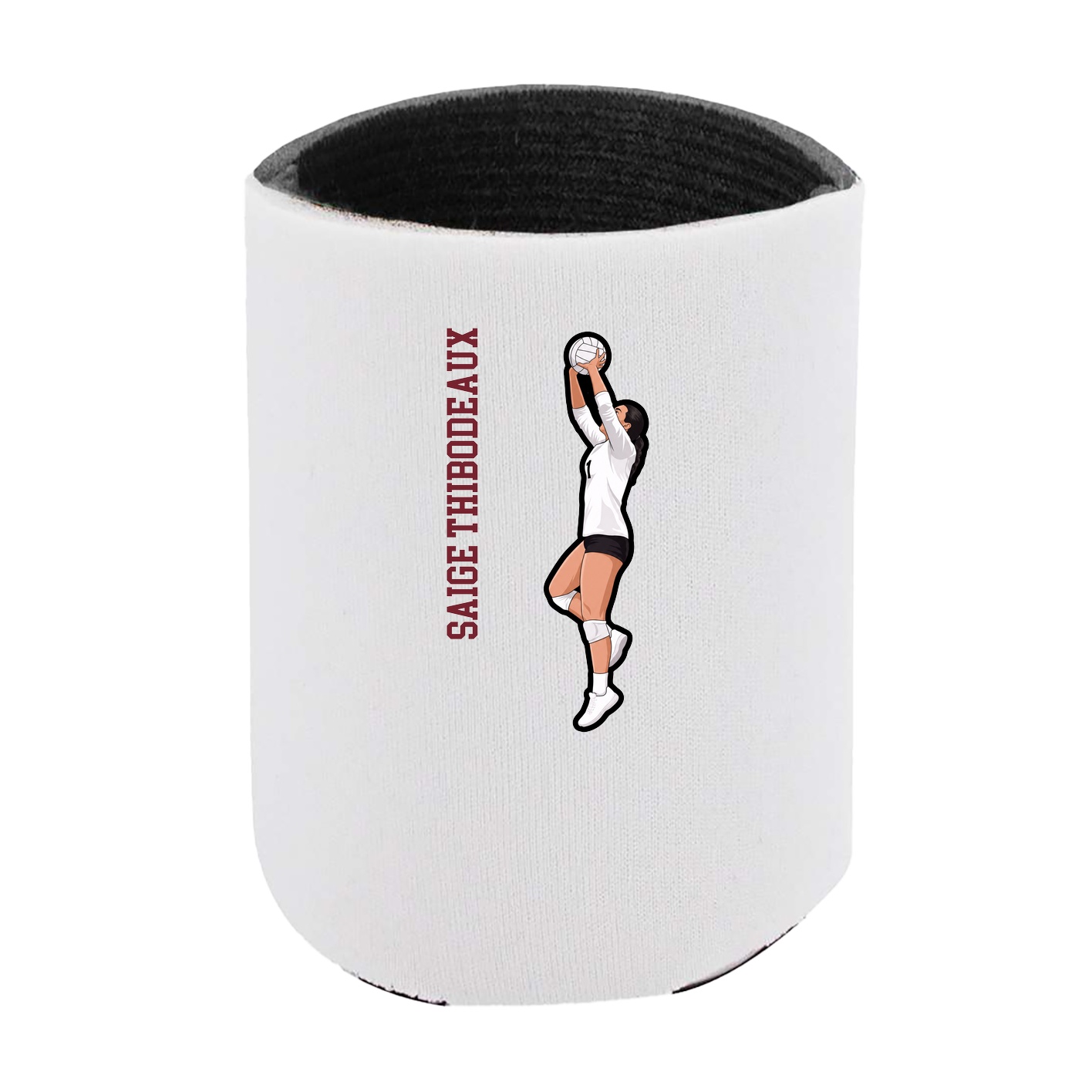 Can Holder — Name Vertical in White