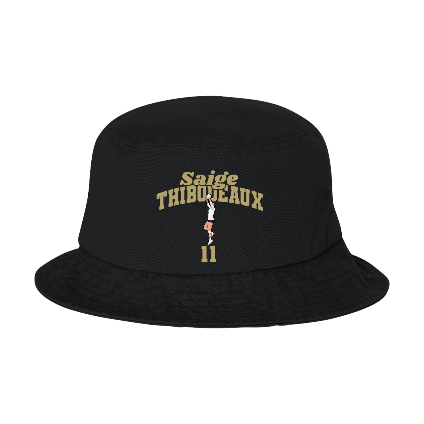 Bucket Cap — Signature Arch in Black
