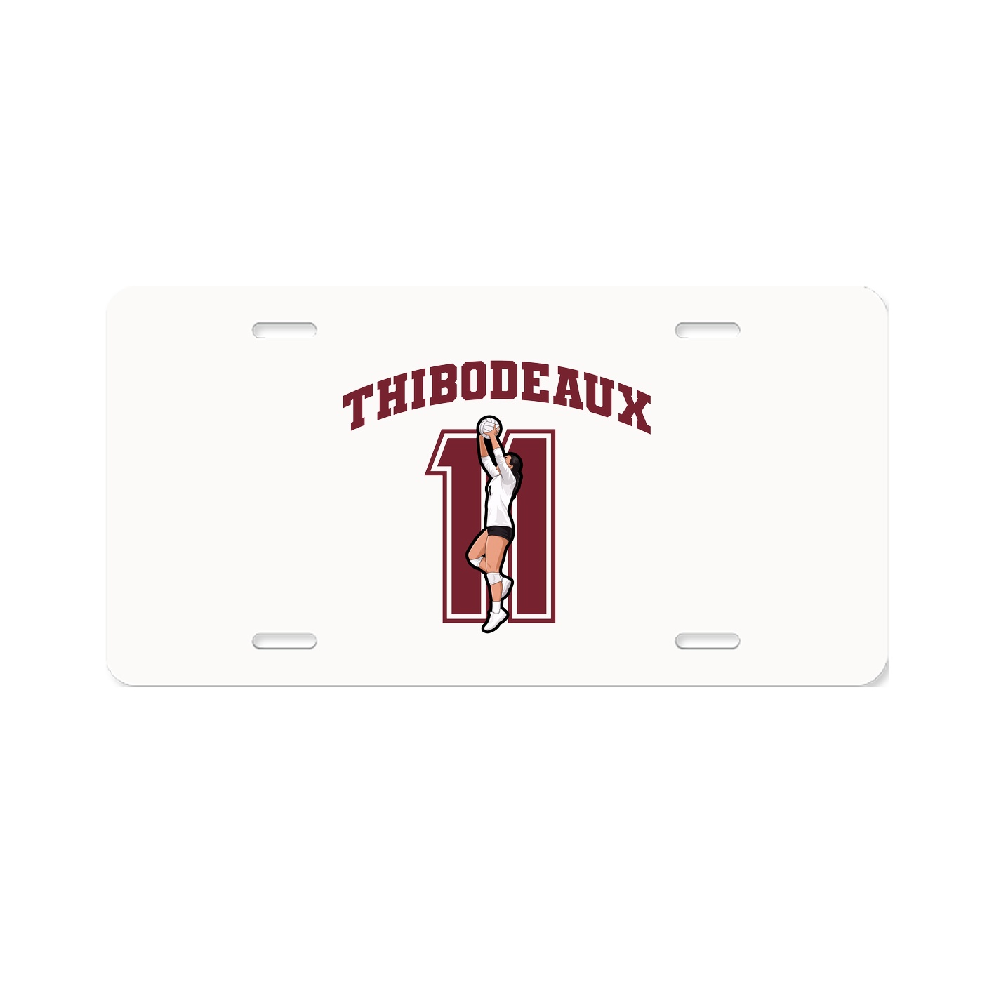 License Plate — Number in Classic