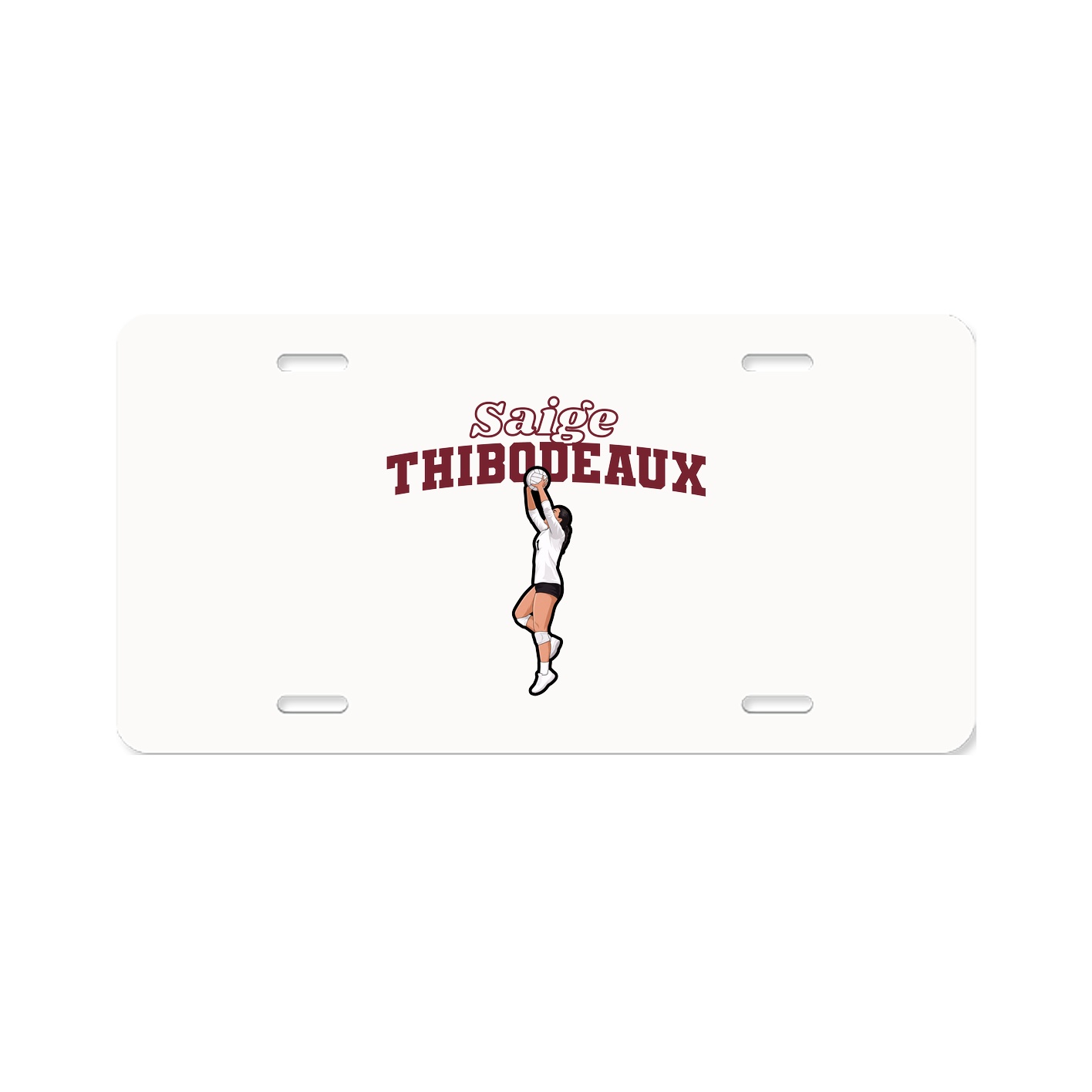 License Plate — Name Arch in Classic