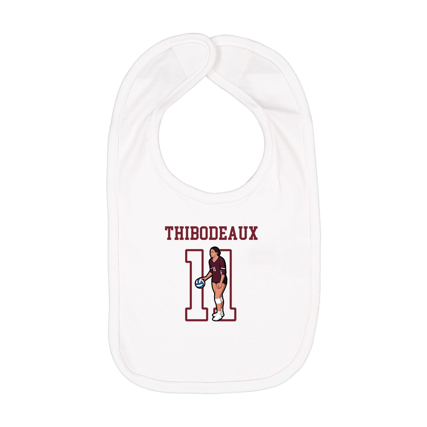 Infant Bib — Shirsey in White