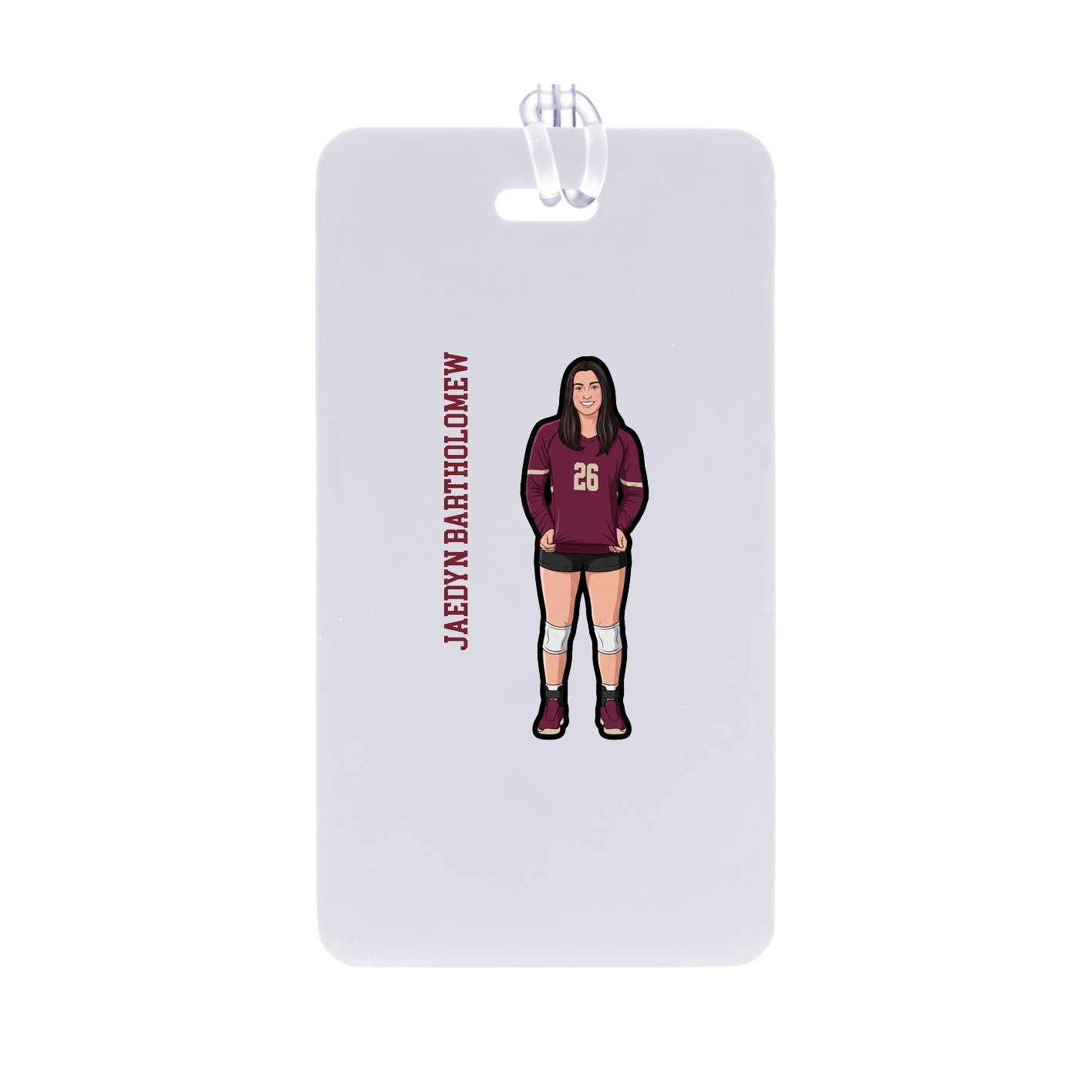 Bag Tag — Name Vertical in Classic