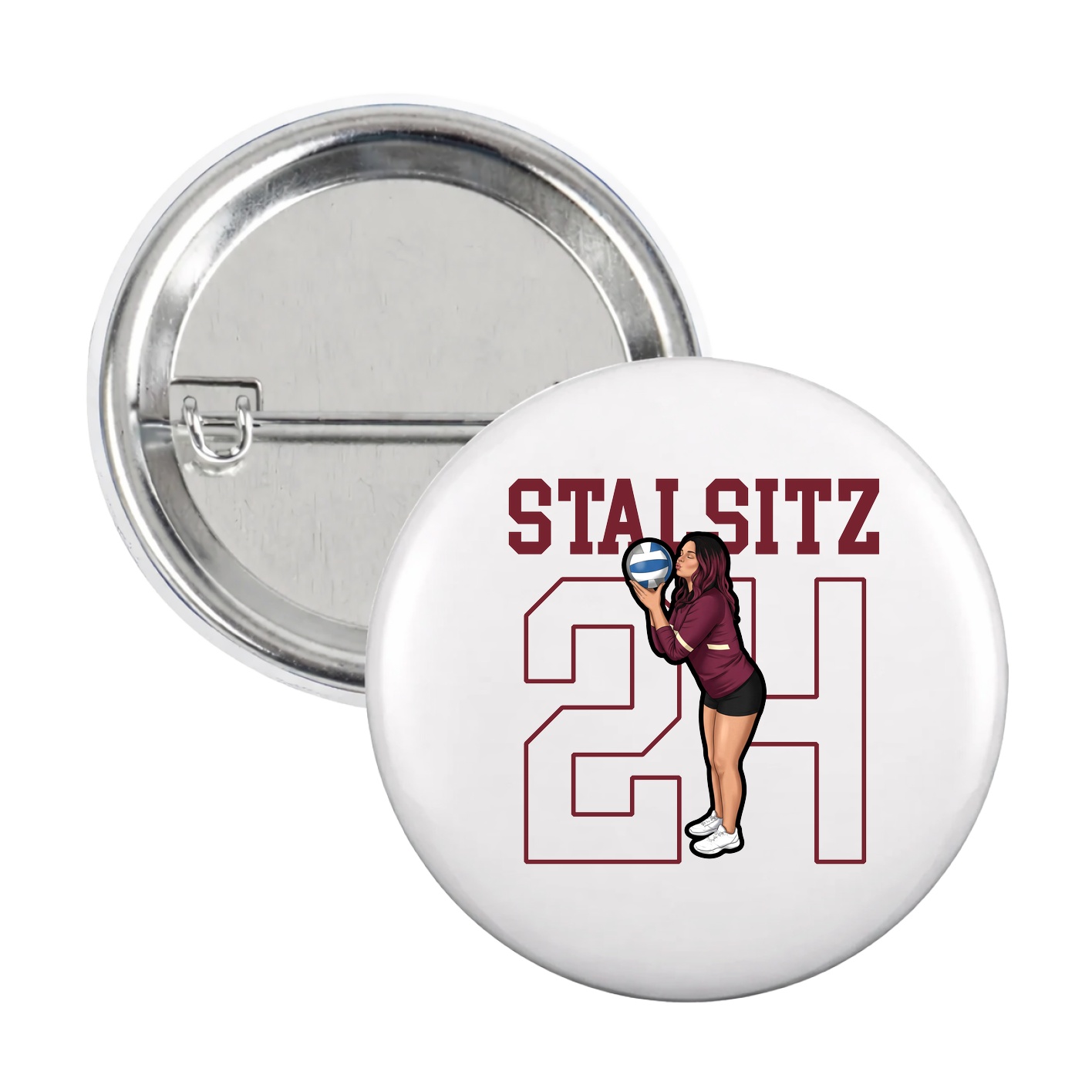 Game Day Button — Shirsey in White