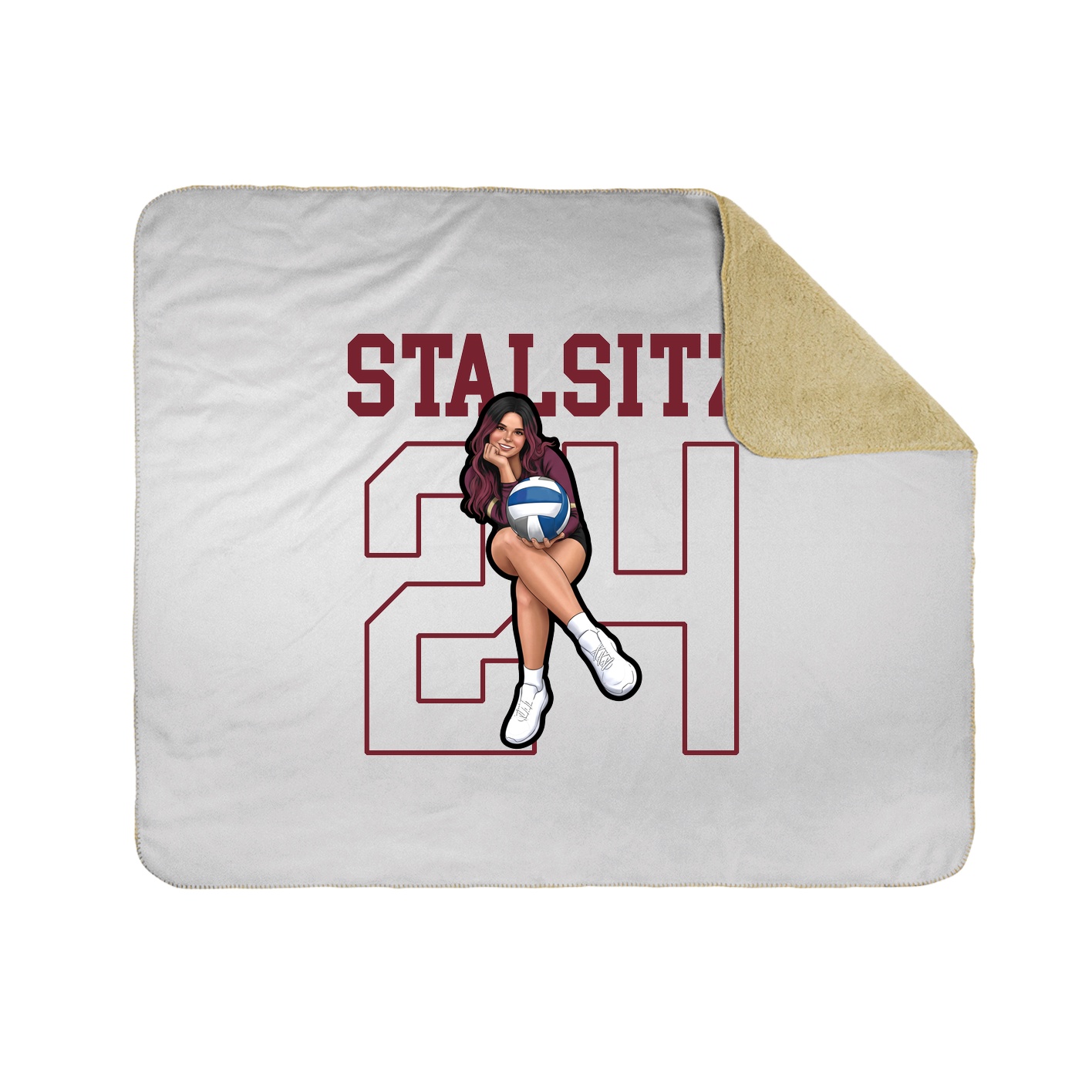 Throw Blanket — Shirsey in White