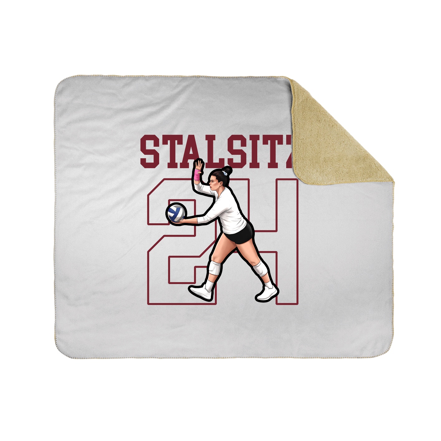 Throw Blanket — Shirsey in White