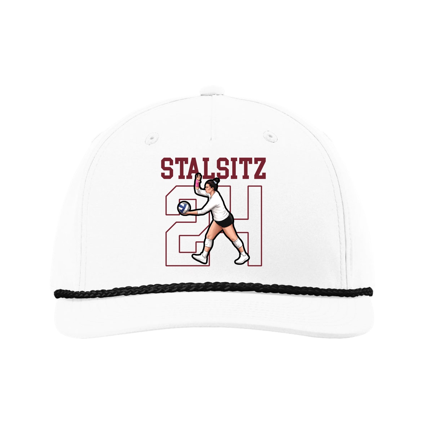Five-Panel Classic Rope Cap — Shirsey in White