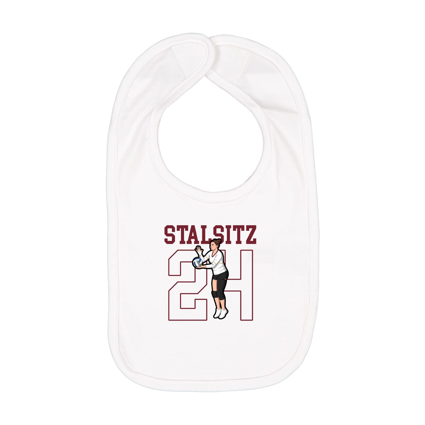Infant Bib — Shirsey in White