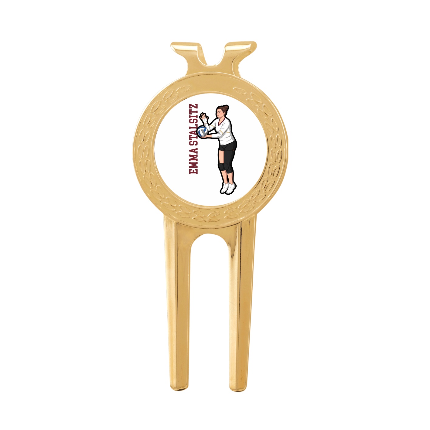 Divot Tool with Ball Marker — Name Vertical in Classic