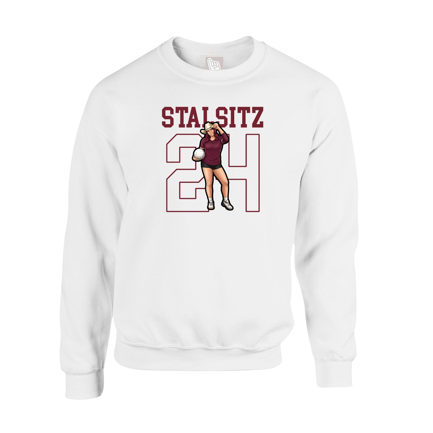 Fleece Crew — Shirsey in White