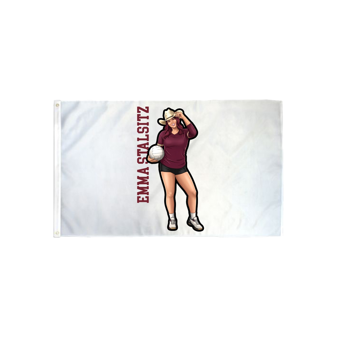 3x5 Flag — Name Vertical in Classic