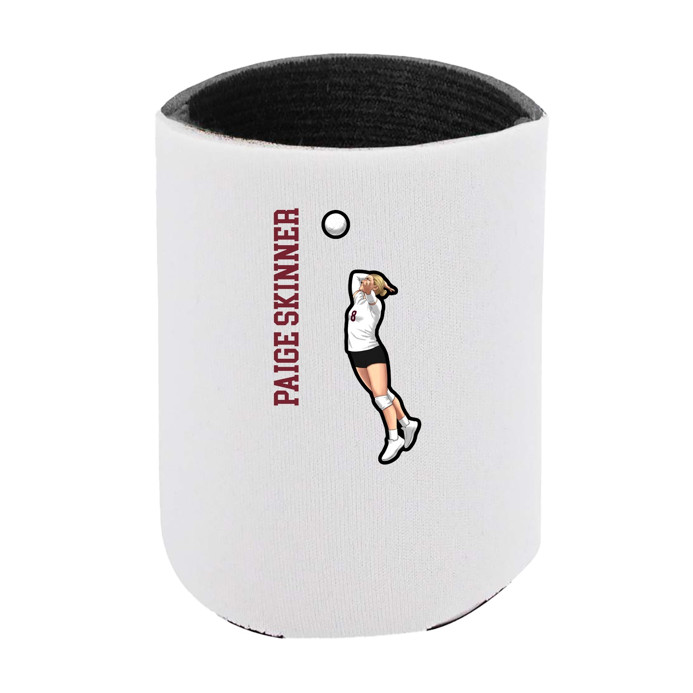 Can Holder — Name Vertical in White