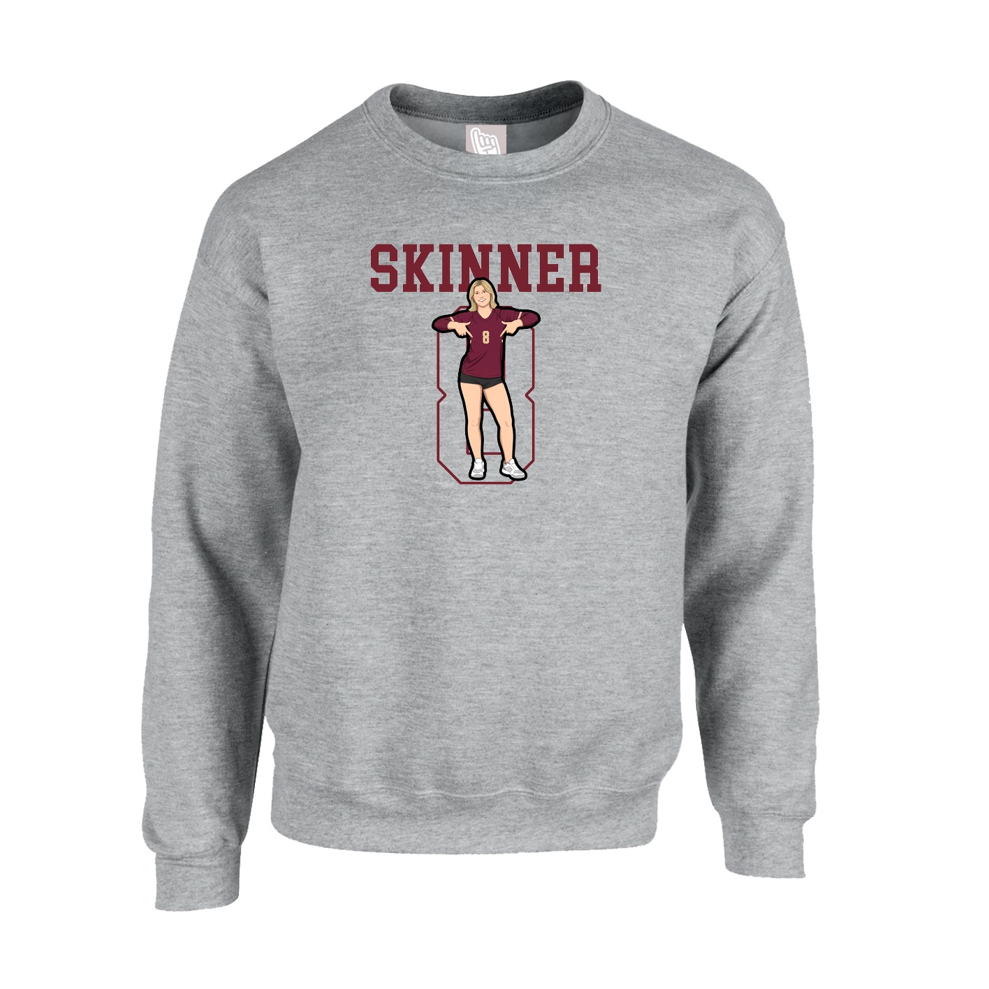 Fleece Crew — Shirsey in Grey
