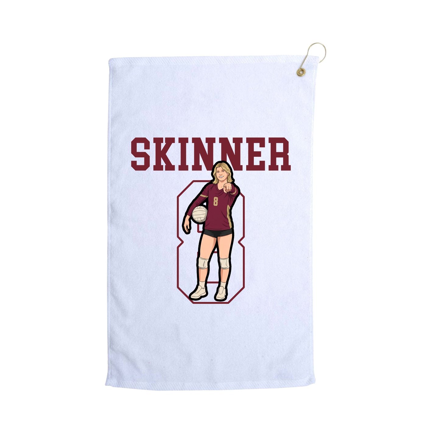 Golf Towel — Shirsey in White