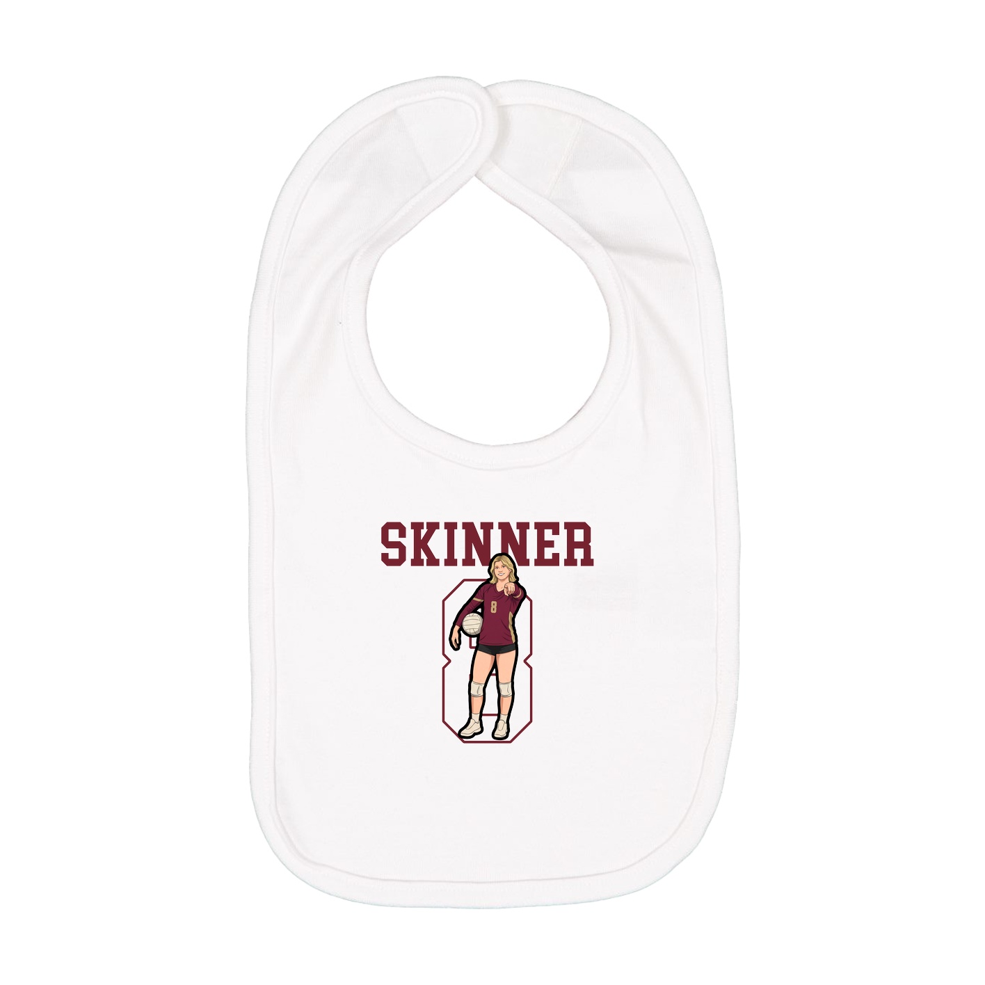 Infant Bib — Shirsey in White