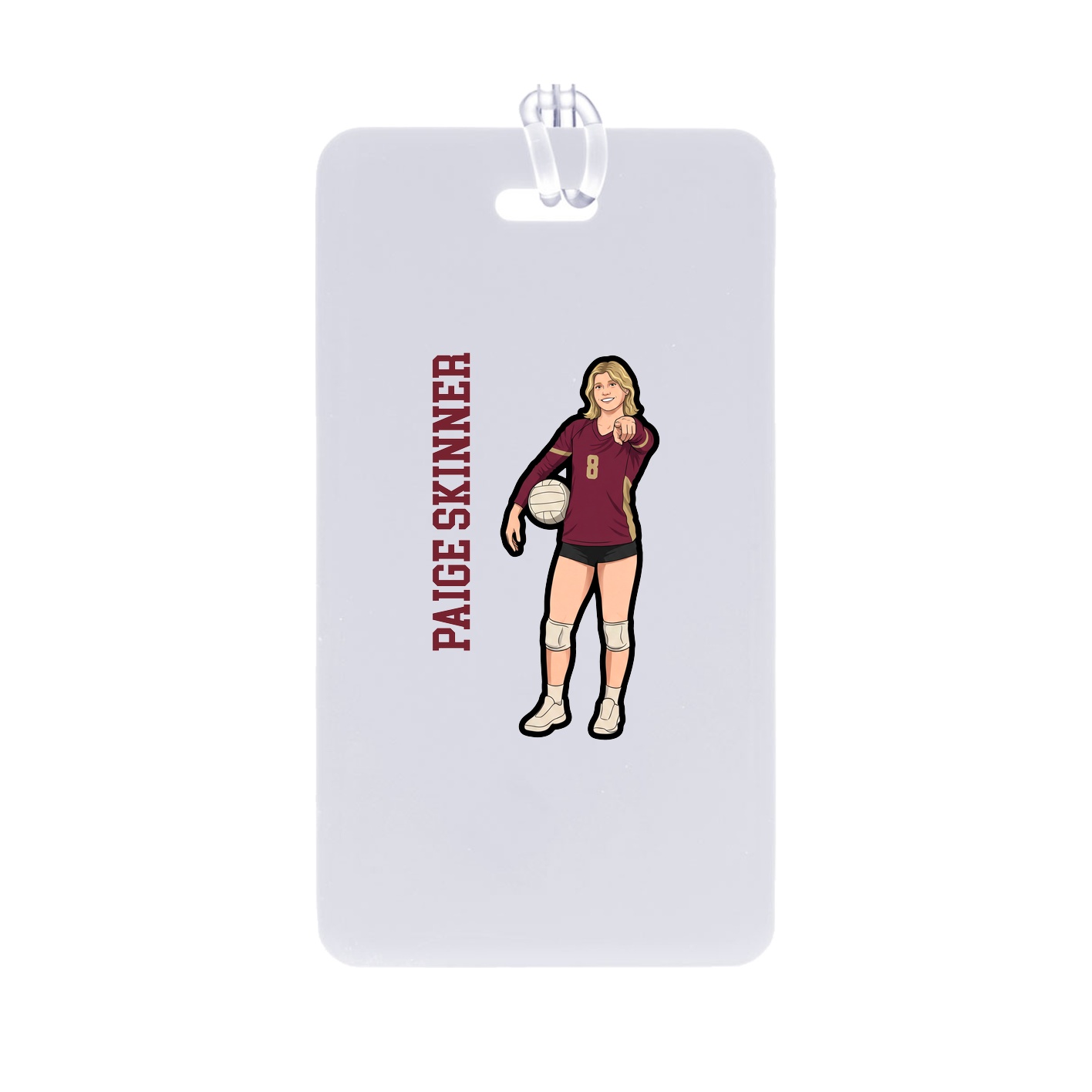 Bag Tag — Name Vertical in Classic