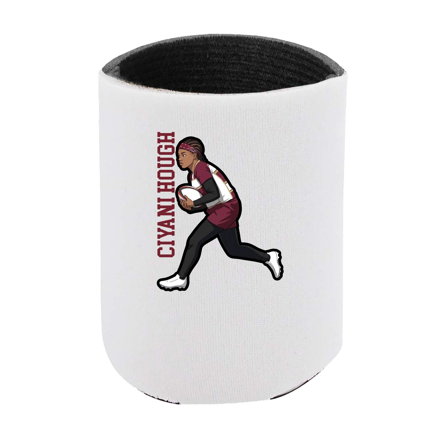 Can Holder — Name Vertical in White