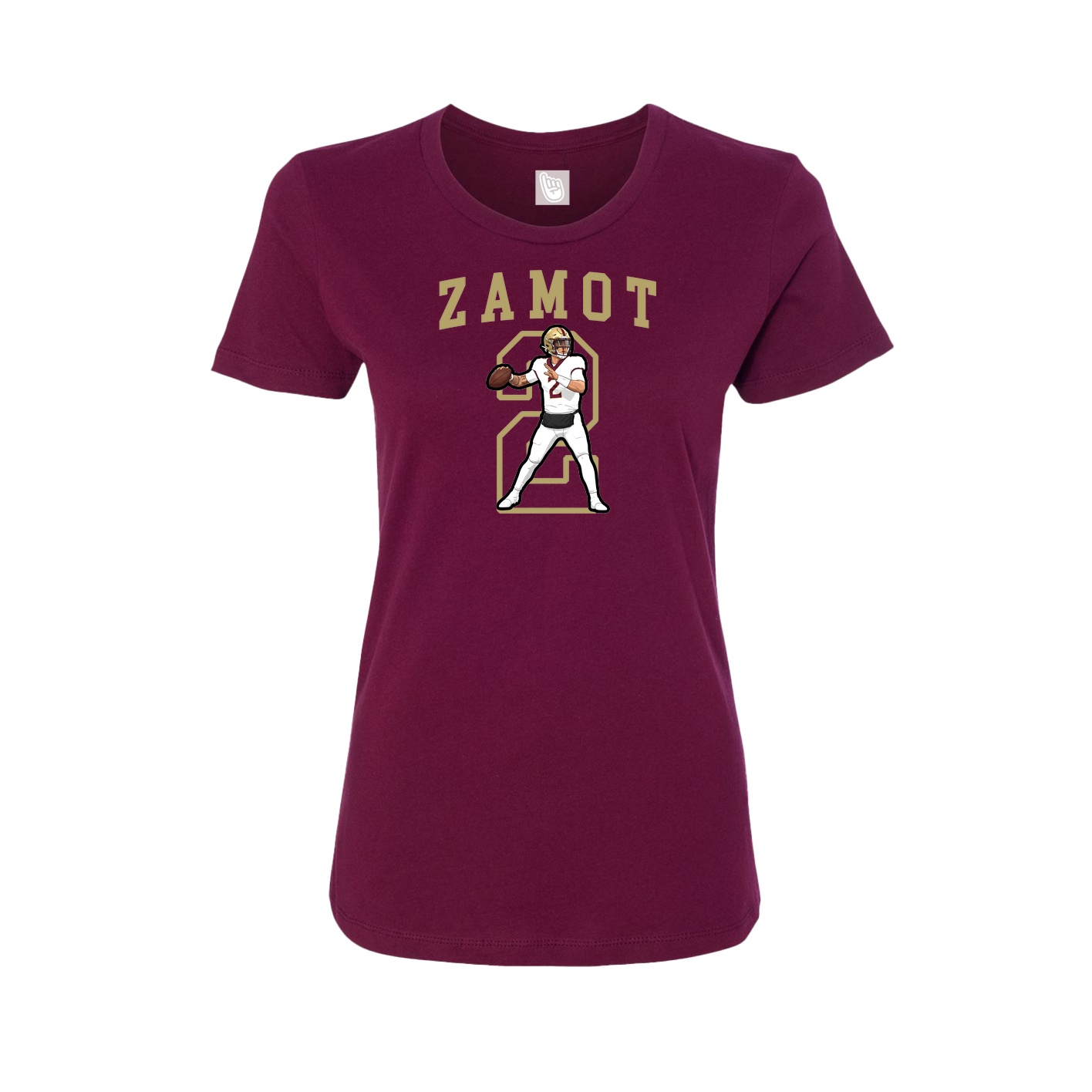 Fitted Women's Tee — Shirsey in Maroon