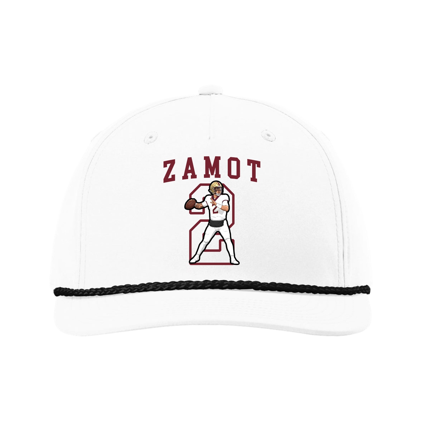 Five-Panel Classic Rope Cap — Shirsey in White