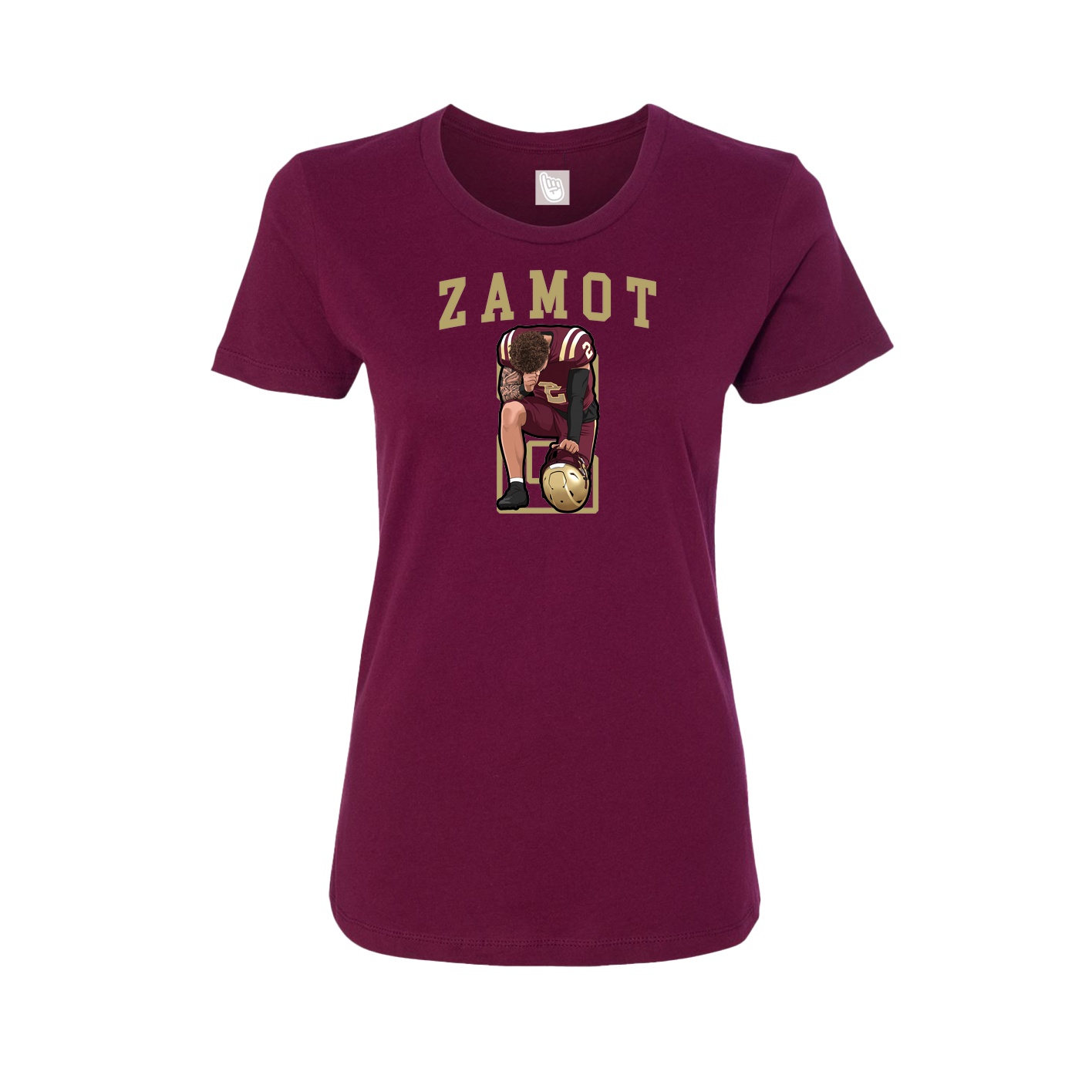 Fitted Women's Tee — Shirsey in Maroon